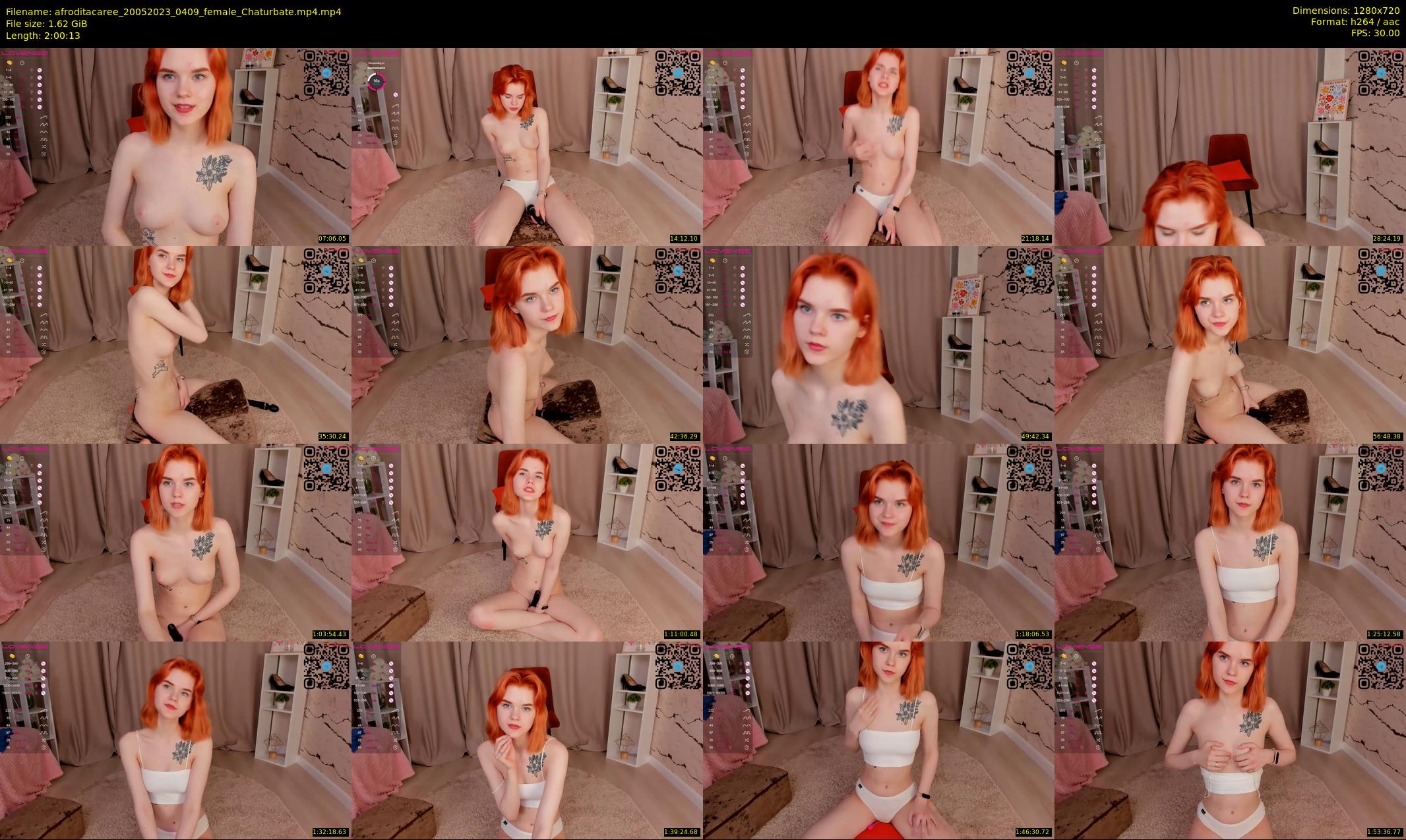 afroditacaree — 121 minute Chaturbate female cam show recording, 720p, May 20, 2023
