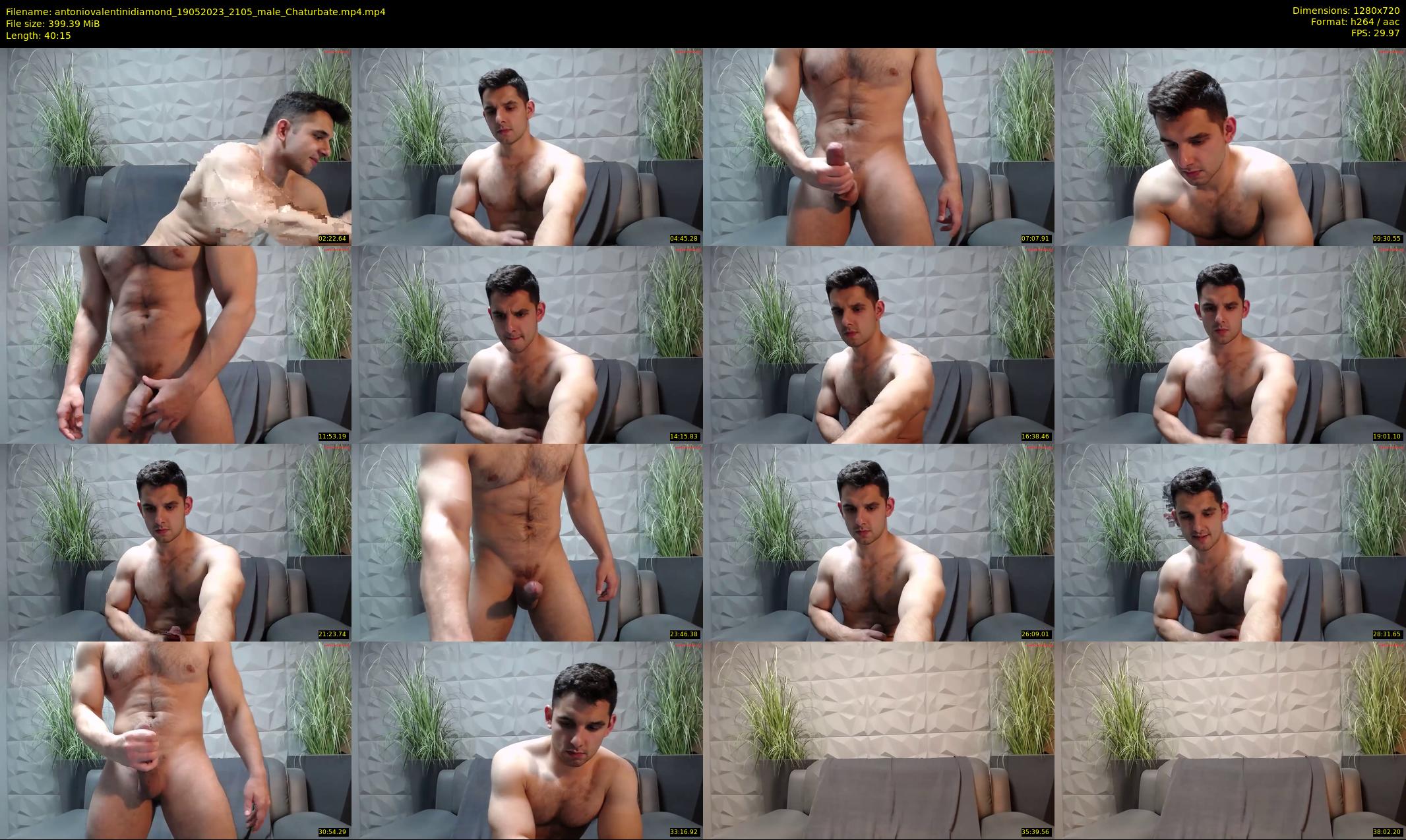antoniovalentinidiamond — 41 minute Chaturbate male cam show recording, 720p, May 19, 2023
