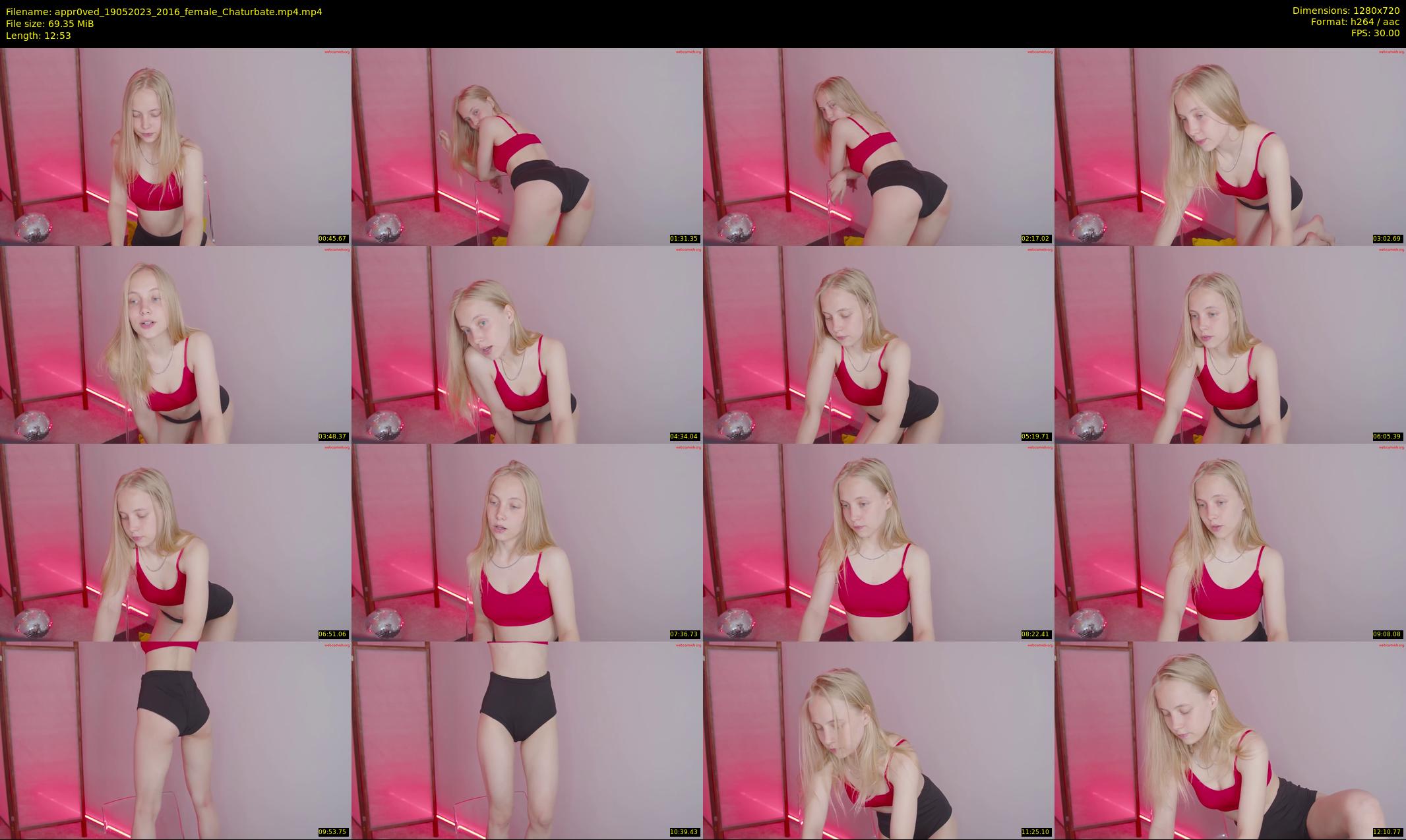 appr0ved — 13 minute Chaturbate female cam show recording, 720p, May 19, 2023