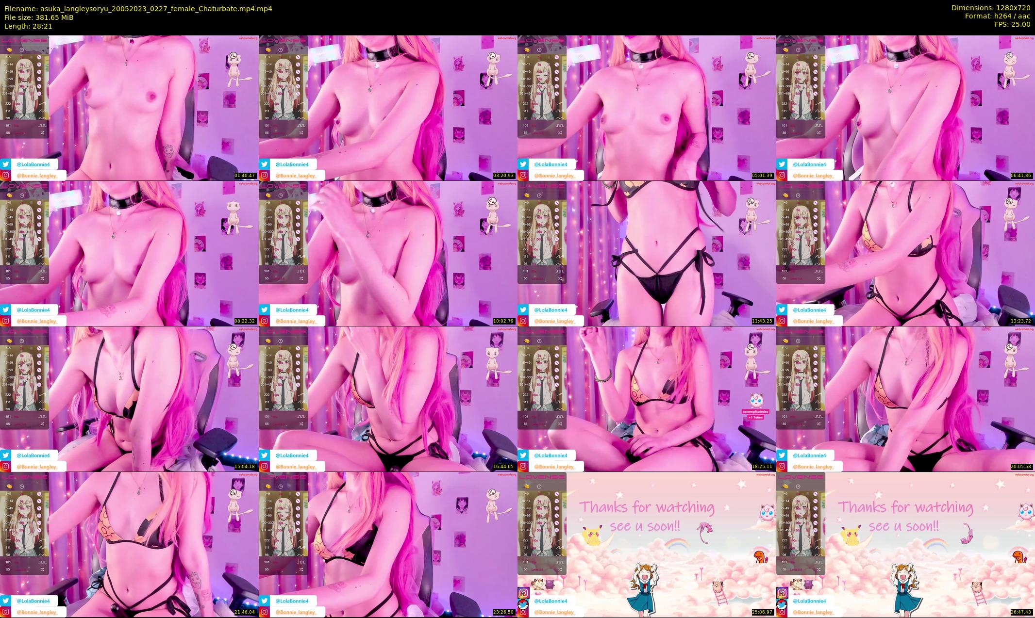 asuka_langleysoryu — 29 minute Chaturbate female cam show recording, 720p, May 20, 2023