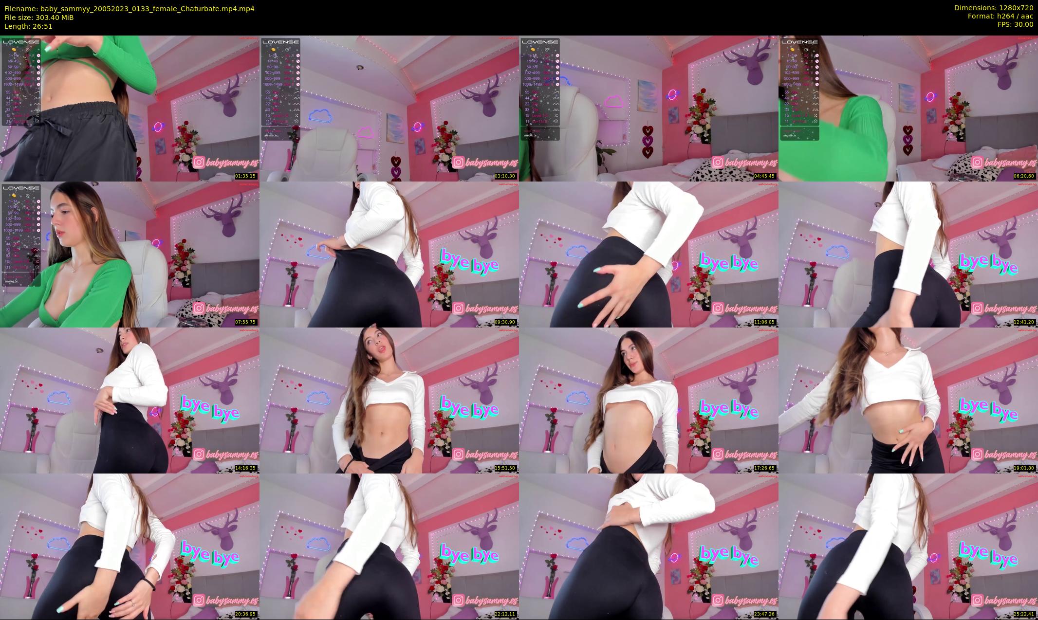 baby_sammyy — 27 minute Chaturbate female cam show recording, 720p, May 20, 2023