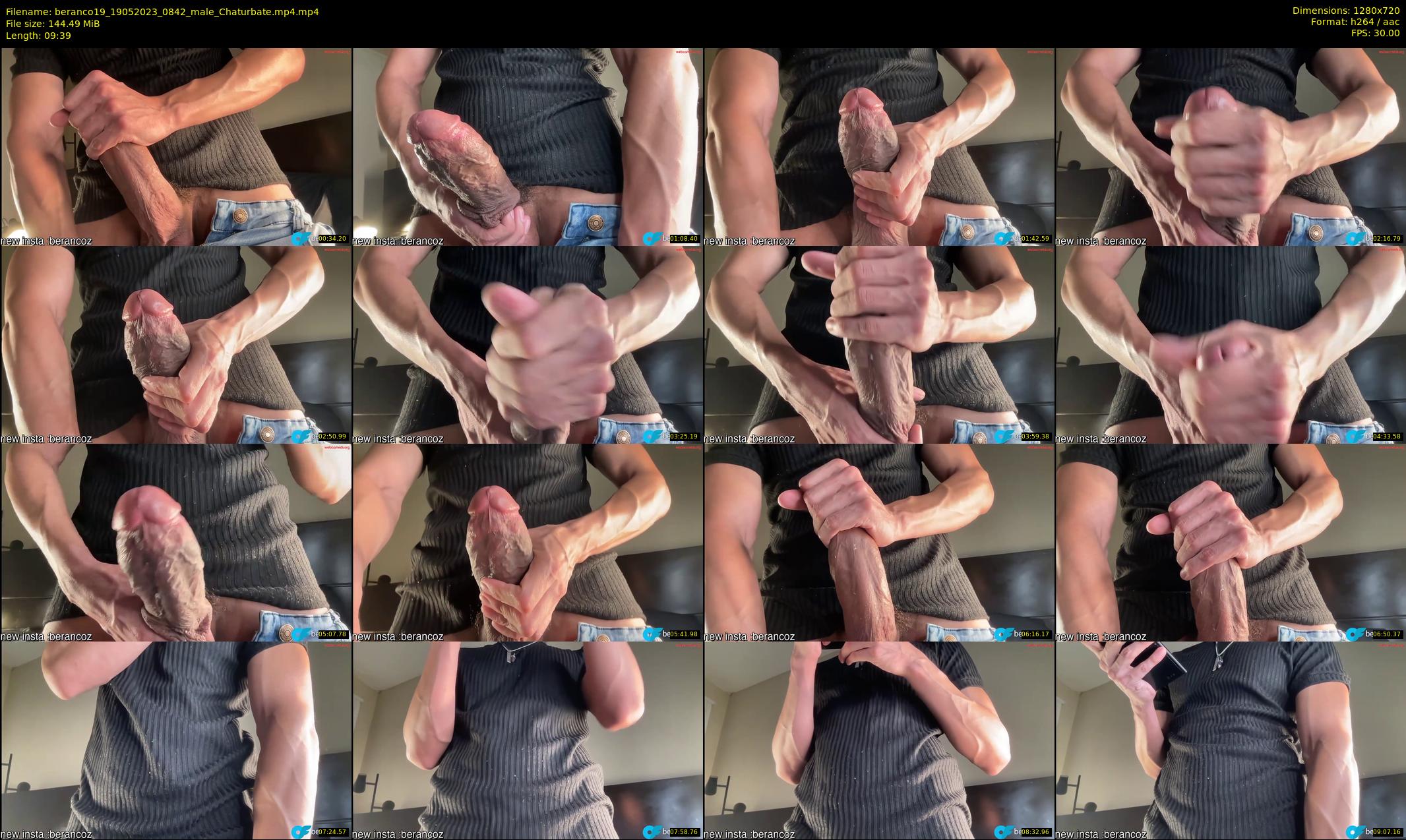 beranco19 — 10 minute Chaturbate male cam show recording, 720p, May 19, 2023