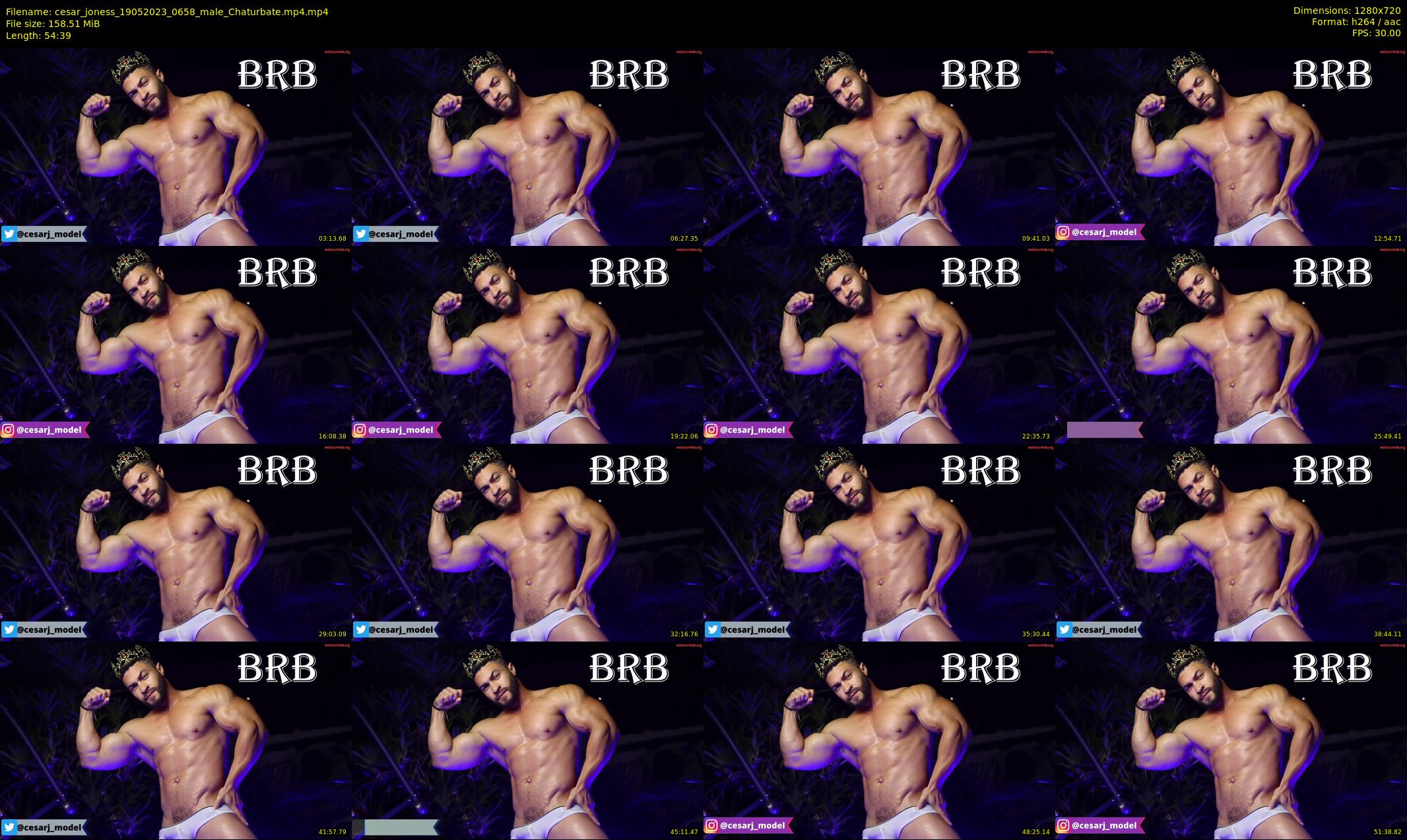 cesar_joness — 55 minute Chaturbate male cam show recording, 720p, May 19, 2023