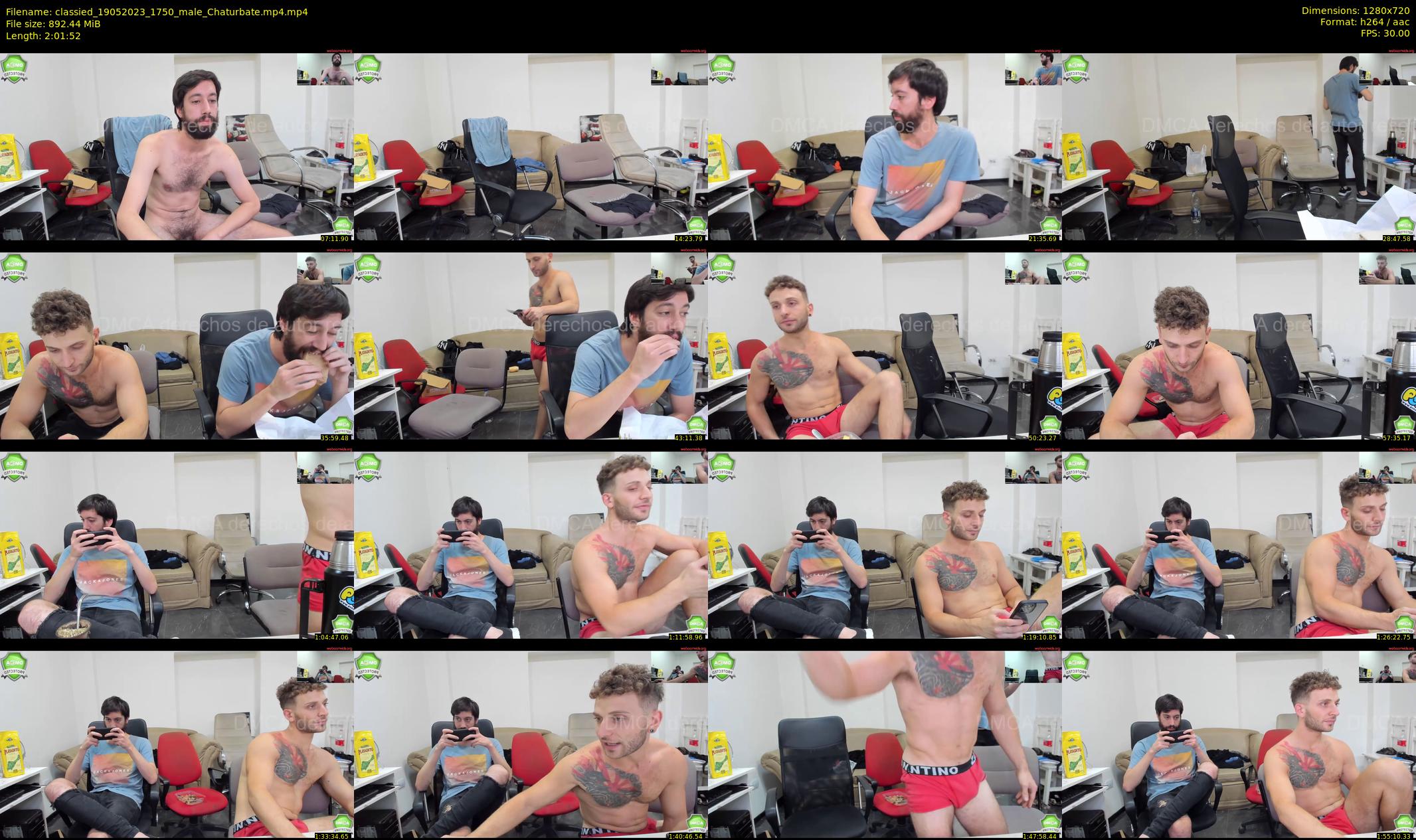 classied — 122 minute Chaturbate male cam show recording, 720p, May 19, 2023
