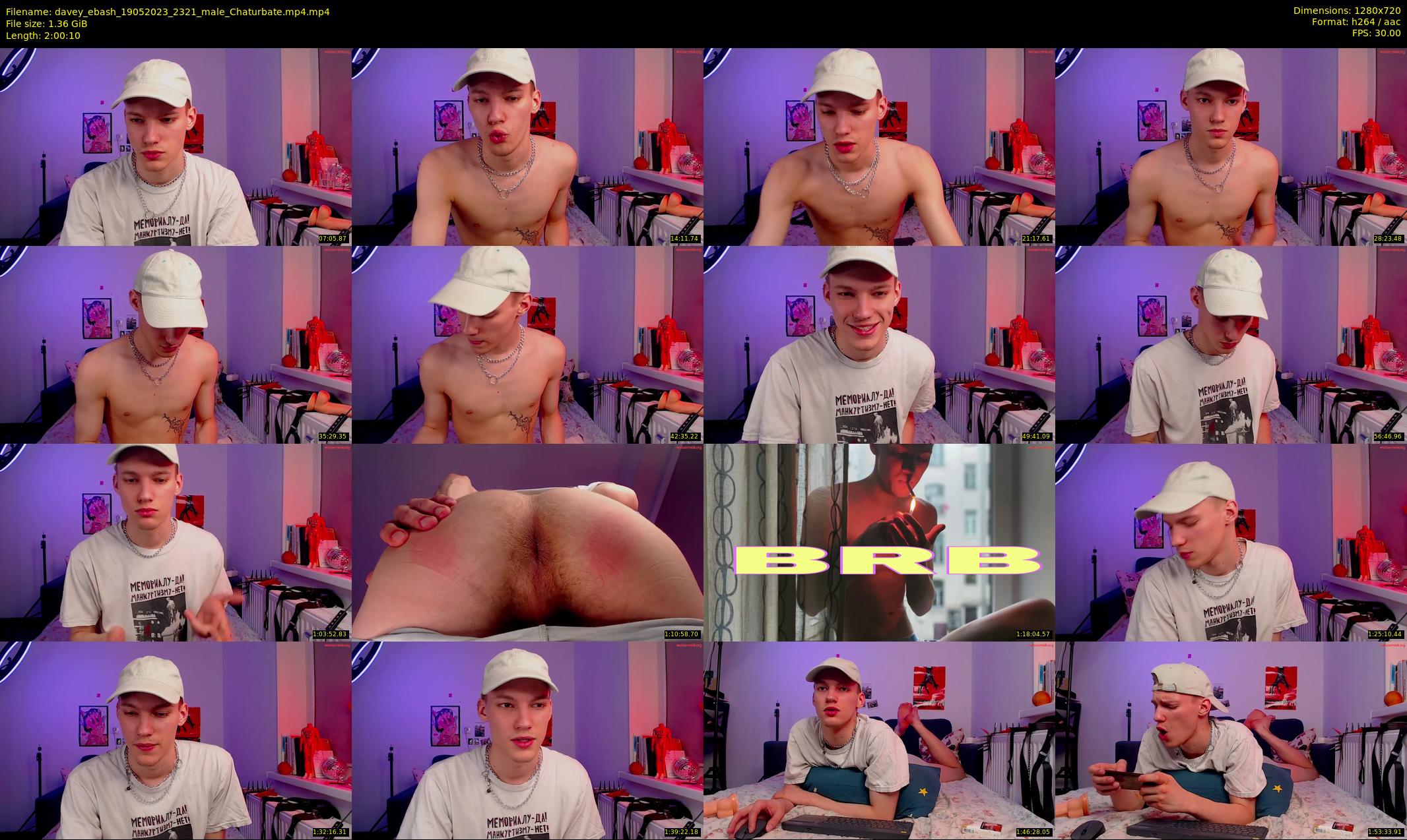 davey_ebash — 121 minute Chaturbate male cam show recording, 720p, May 19, 2023