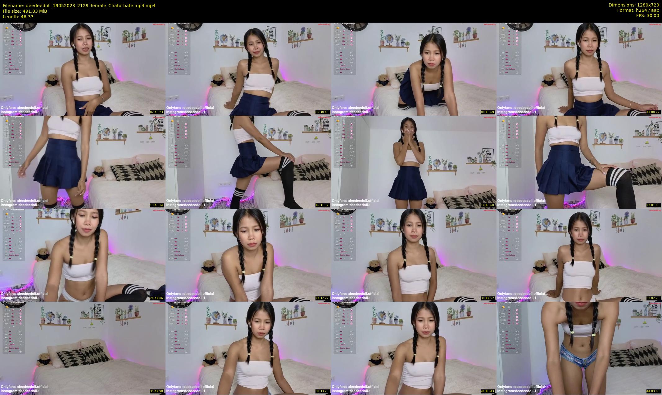 deedeedoll — 47 minute Chaturbate female cam show recording, 720p, May 19, 2023