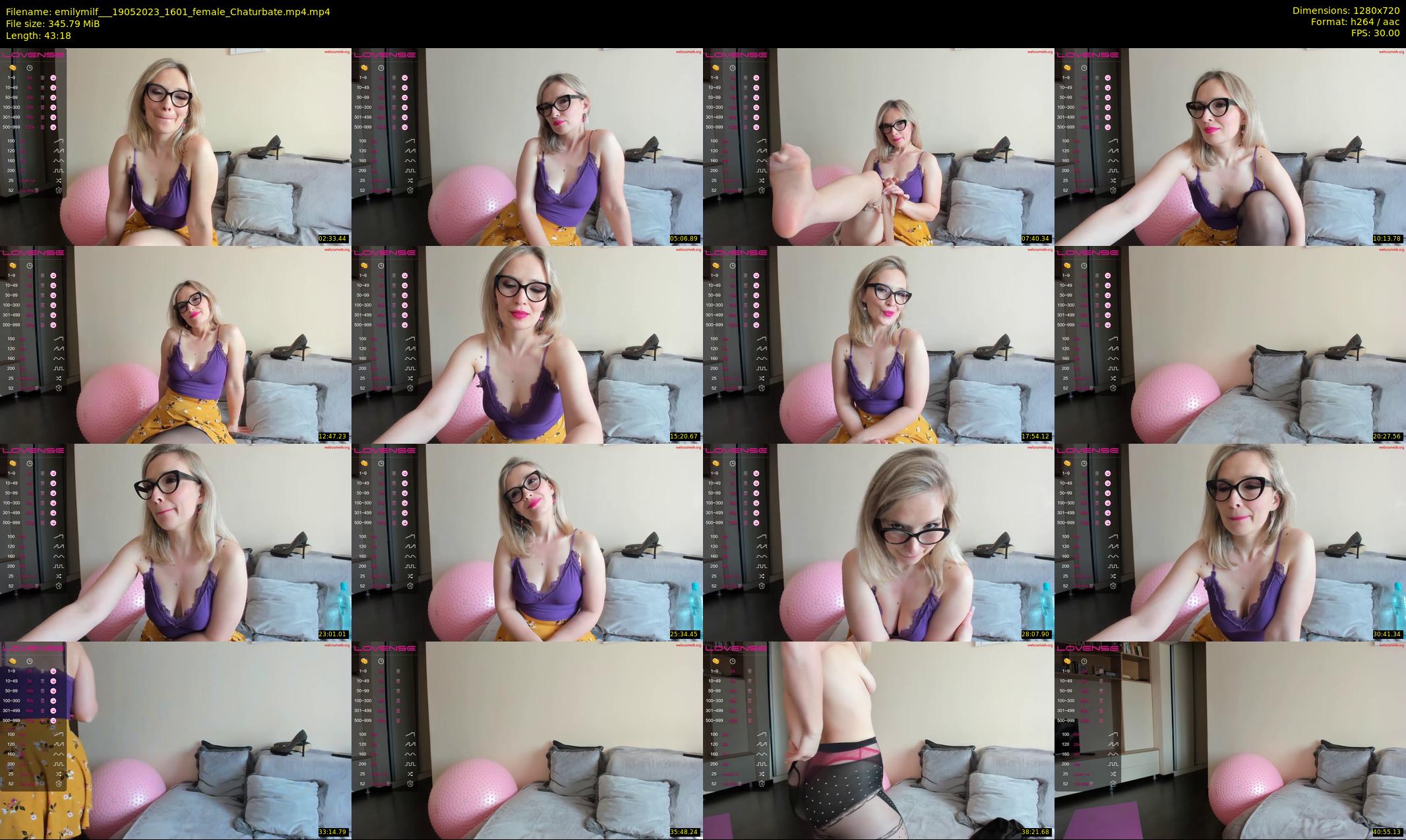 emilymilf__ — 44 minute Chaturbate female cam show recording, 720p, May 19, 2023