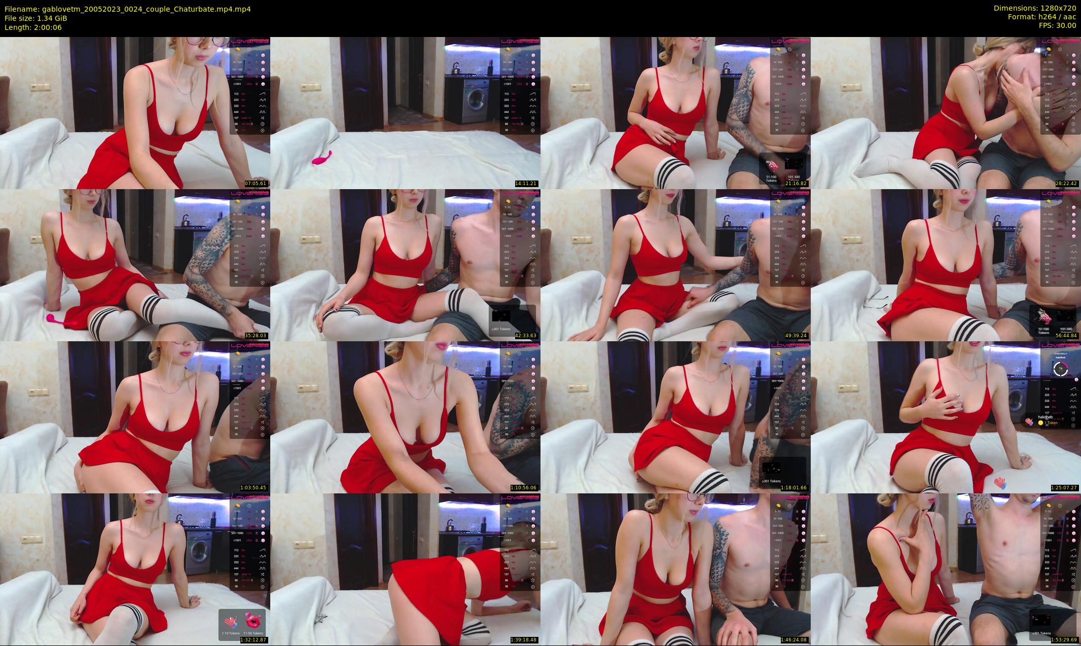 gablovetm — 121 minute Chaturbate couple cam show recording, 720p, May 20, 2023