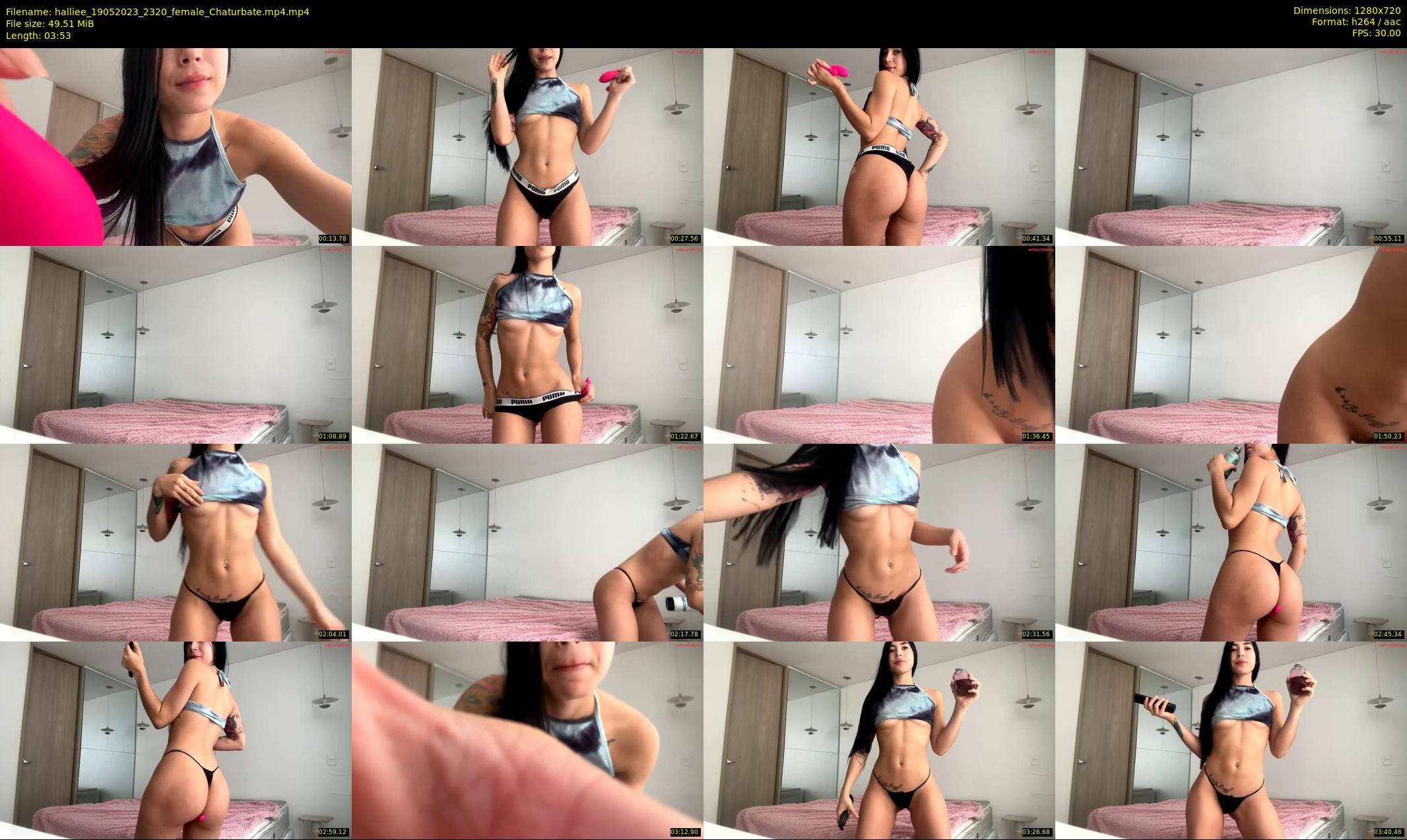 halliee — 4 minute Chaturbate couple cam show recording, 720p, May 19, 2023