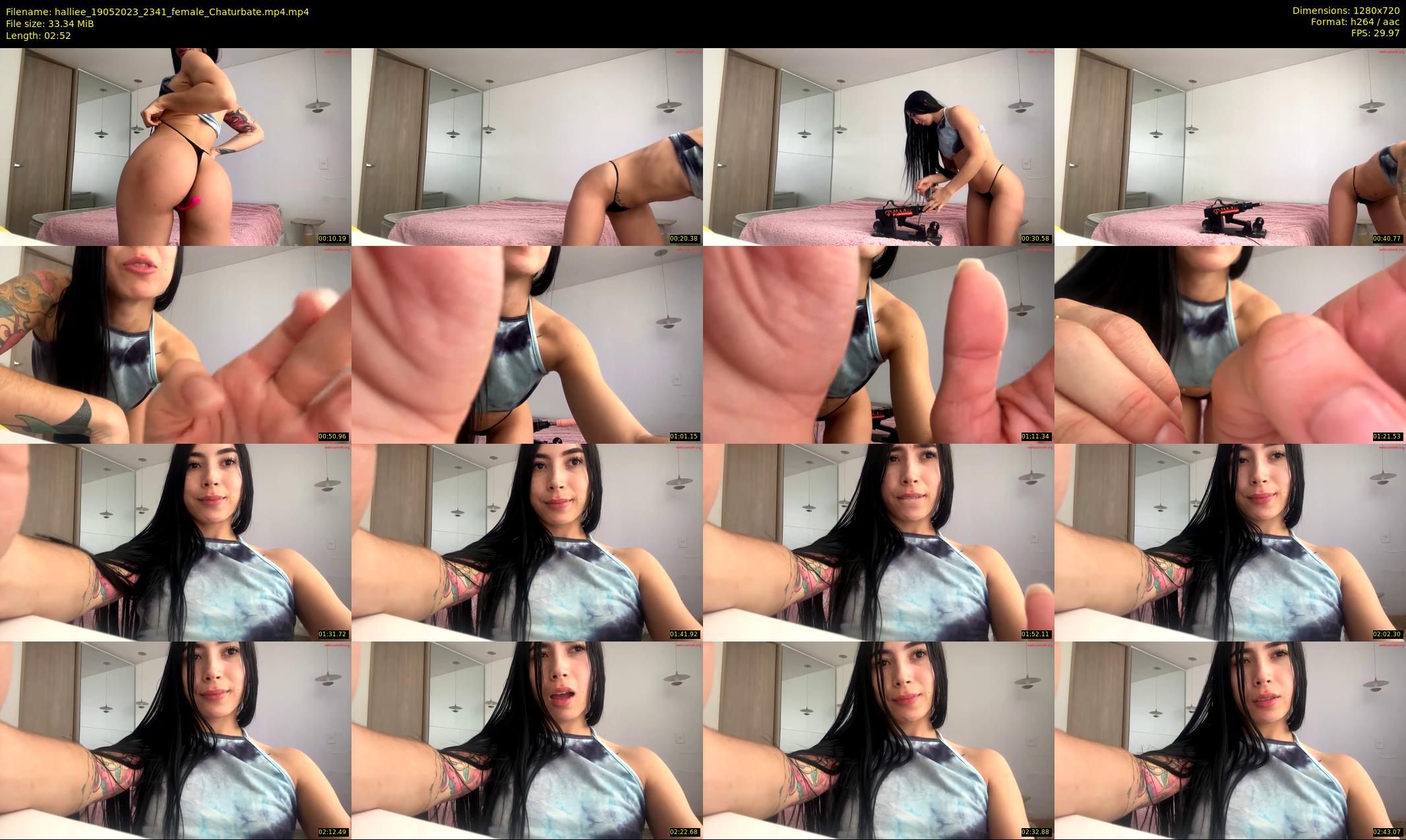 halliee — 3 minute Chaturbate couple cam show recording, 720p, May 19, 2023
