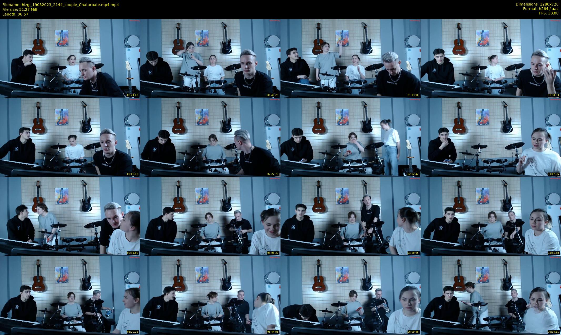 hizgi — 7 minute Chaturbate couple cam show recording, 720p, May 19, 2023
