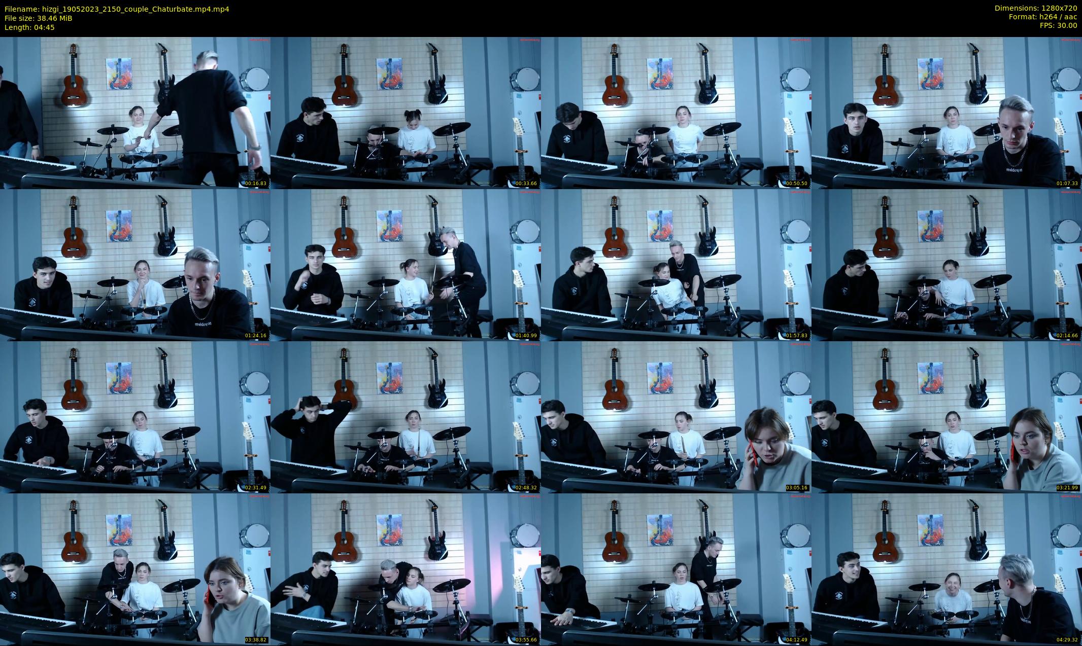 hizgi — 5 minute Chaturbate couple cam show recording, 720p, May 19, 2023