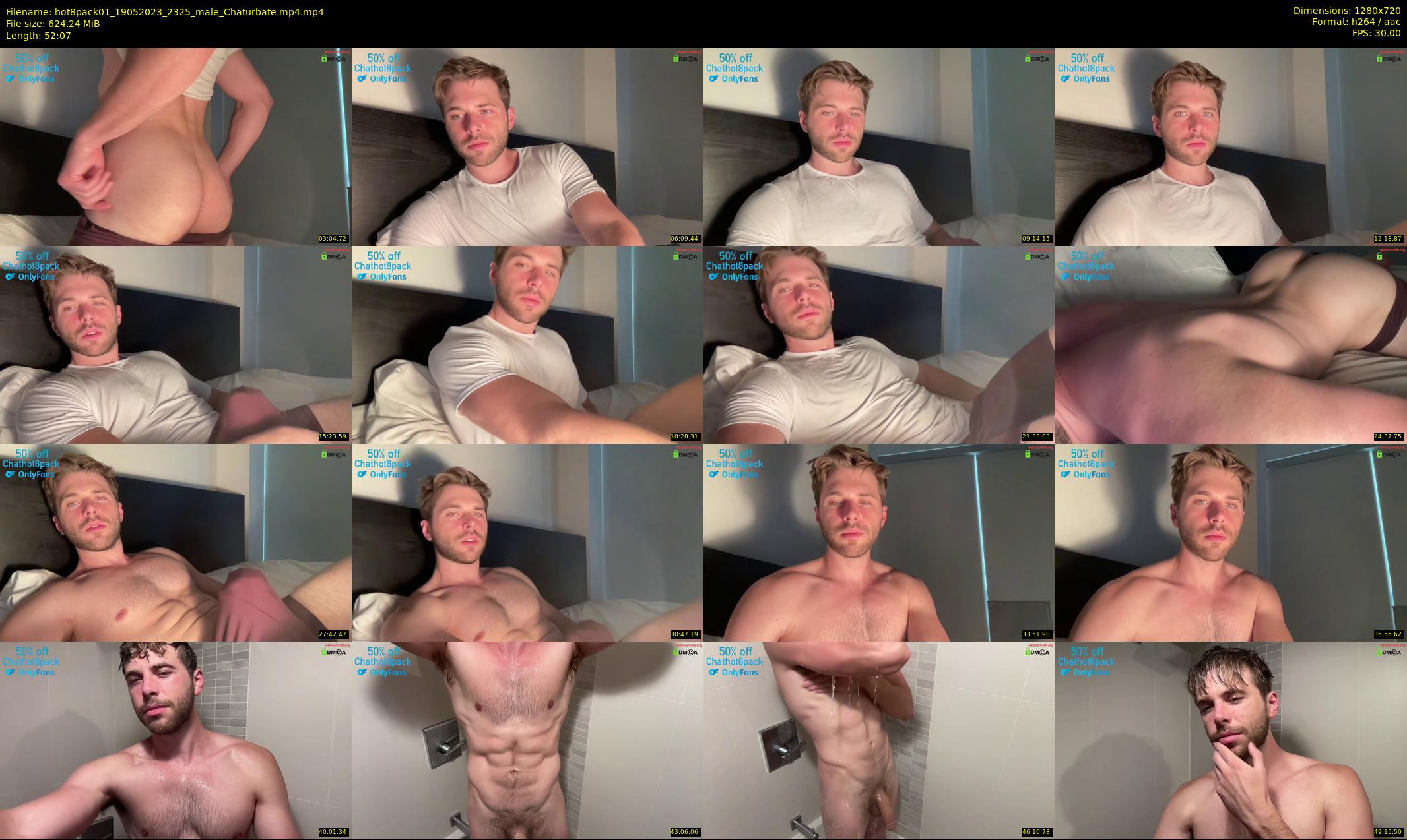 hot8pack01 — 53 minute Chaturbate male cam show recording, 720p, May 19, 2023