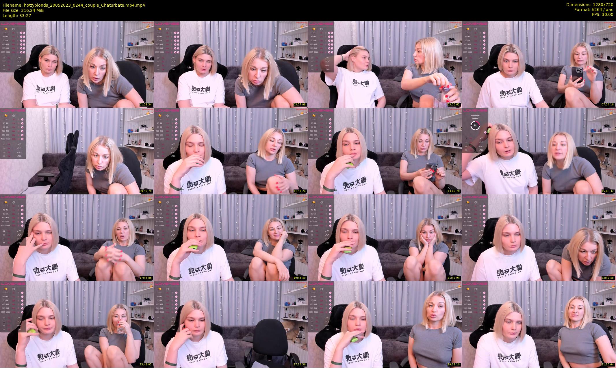 hottyblonds — 34 minute Chaturbate couple cam show recording, 720p, May 20, 2023