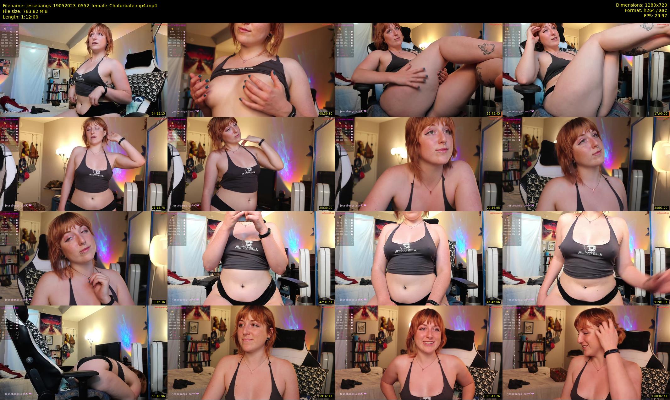 jessebangs — 72 minute Chaturbate female cam show recording, 720p, May 19, 2023