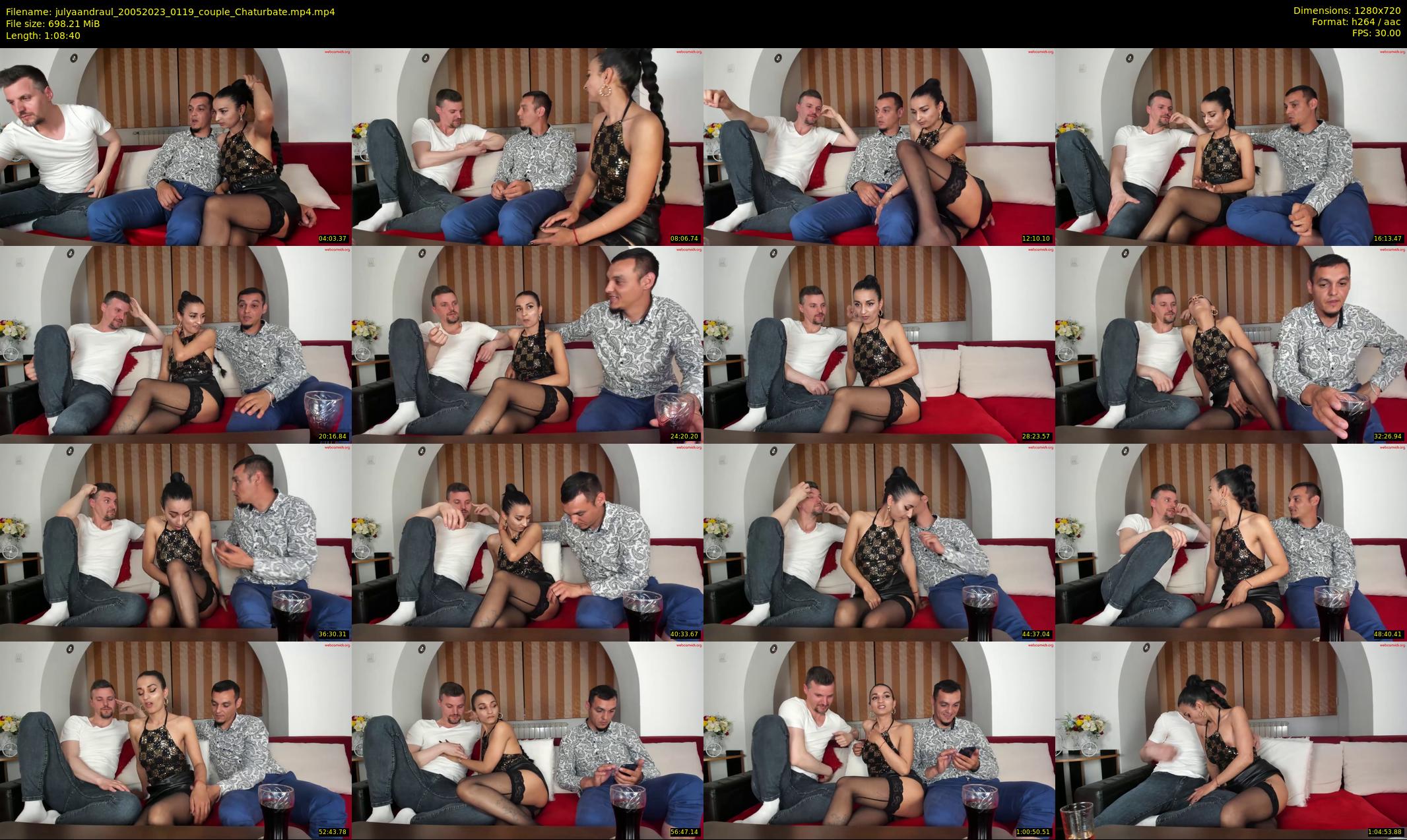 julyaandraul — 69 minute Chaturbate couple cam show recording, 720p, May 20, 2023