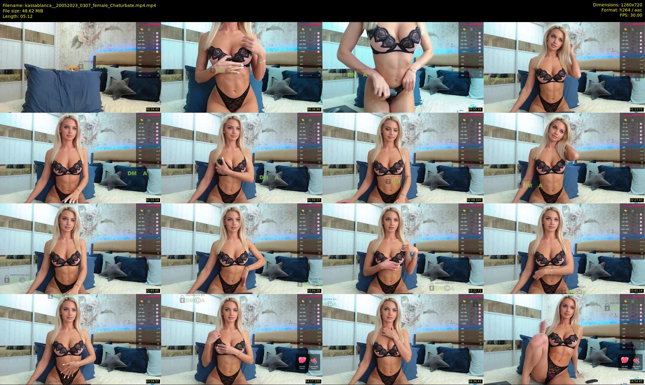 kassablanca_ — 6 minute Chaturbate female cam show recording, 720p, May 20, 2023