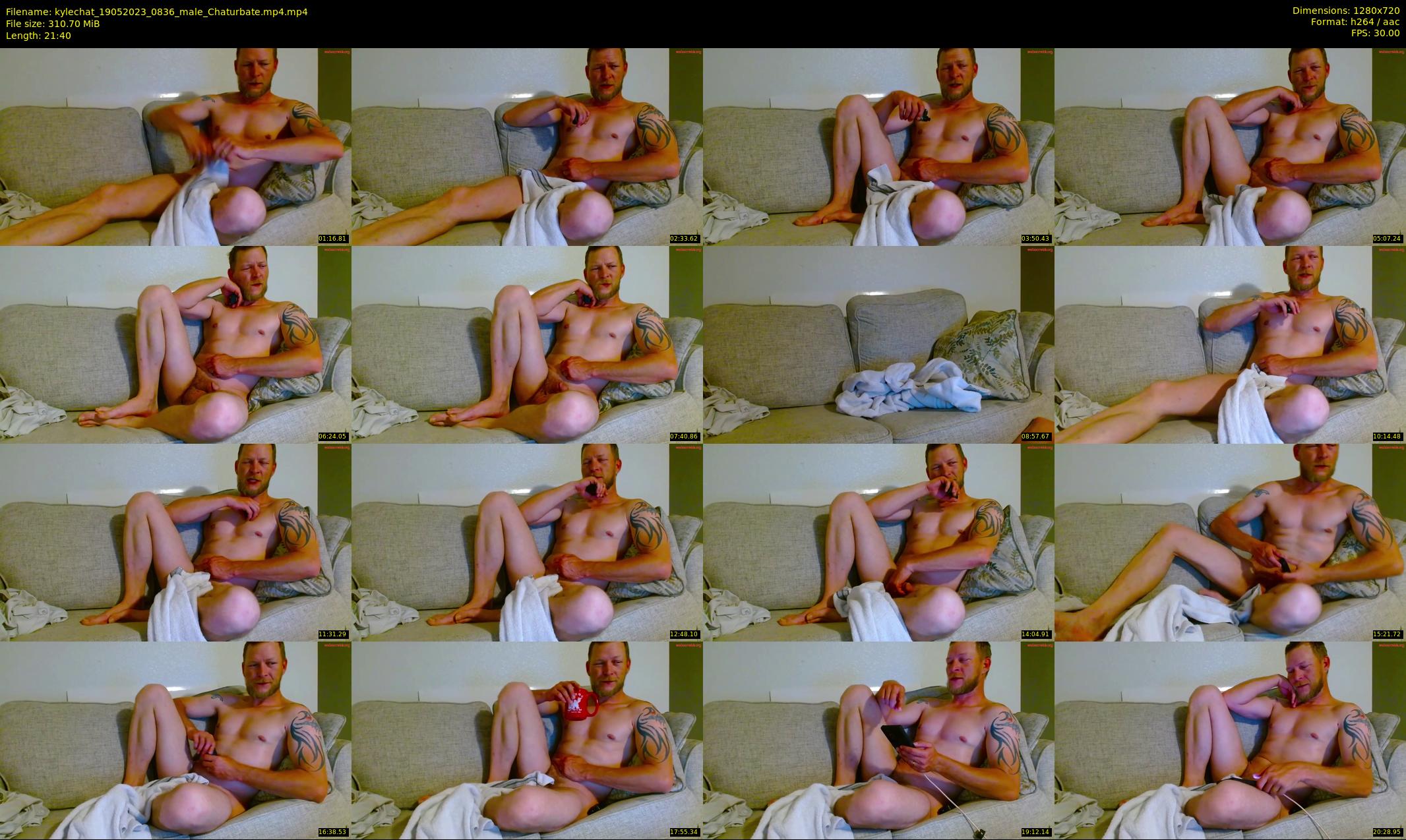 kylechat — 22 minute Chaturbate male cam show recording, 720p, May 19, 2023