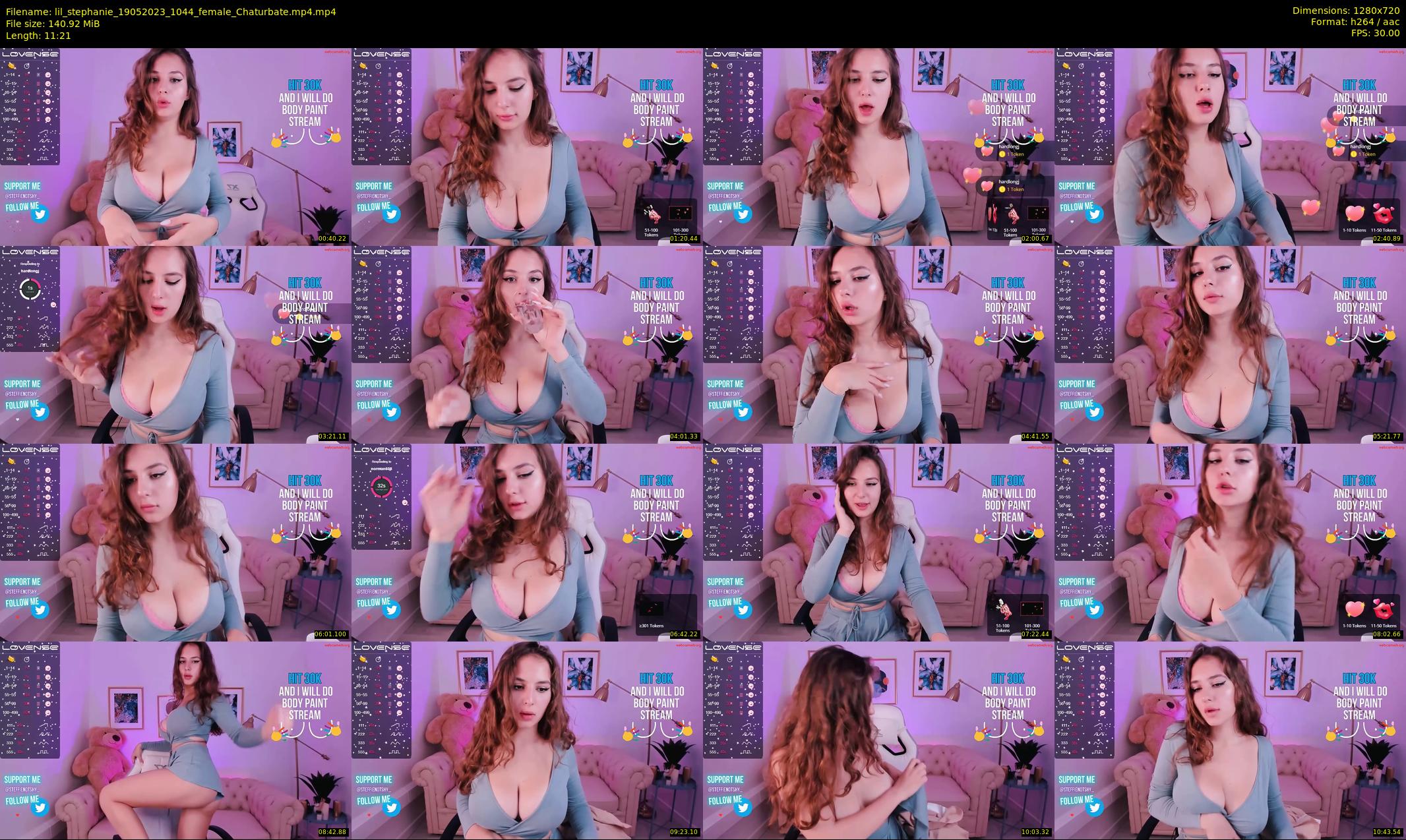 lil_stephanie — 12 minute Chaturbate female cam show recording, 720p, May 19, 2023