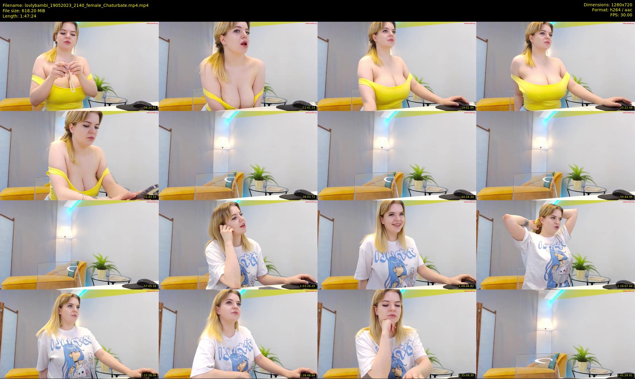 lovlybambi — 108 minute Chaturbate female cam show recording, 720p, May 19, 2023