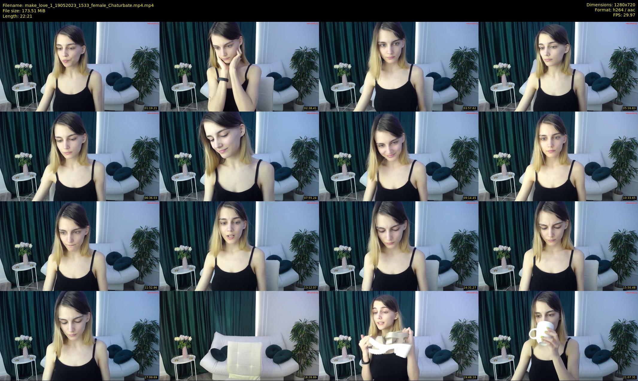 make_love_1 — 23 minute Chaturbate female cam show recording, 720p, May 19, 2023