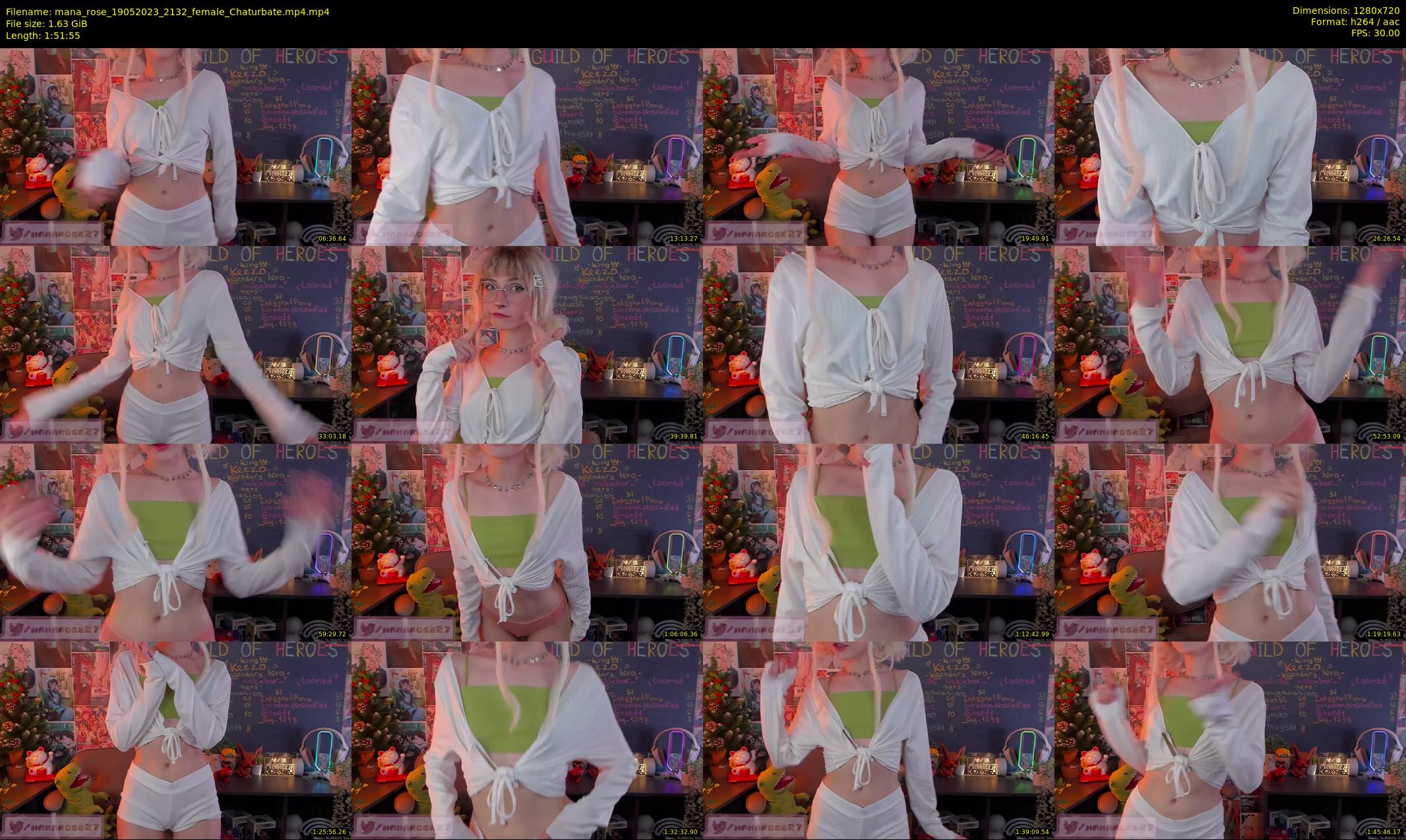 mana_rose — 112 minute Chaturbate female cam show recording, 720p, May 19, 2023