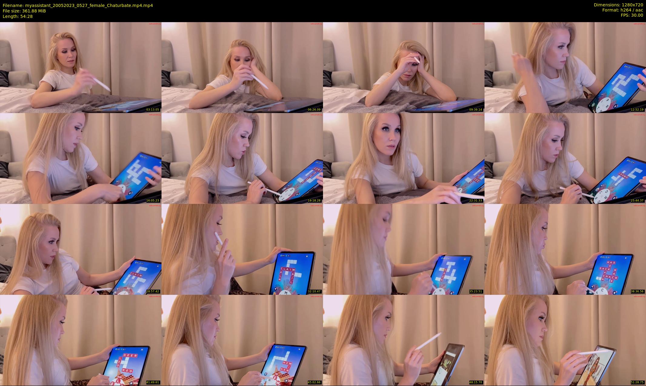 myassistant — 55 minute Chaturbate female cam show recording, 720p, May 20, 2023
