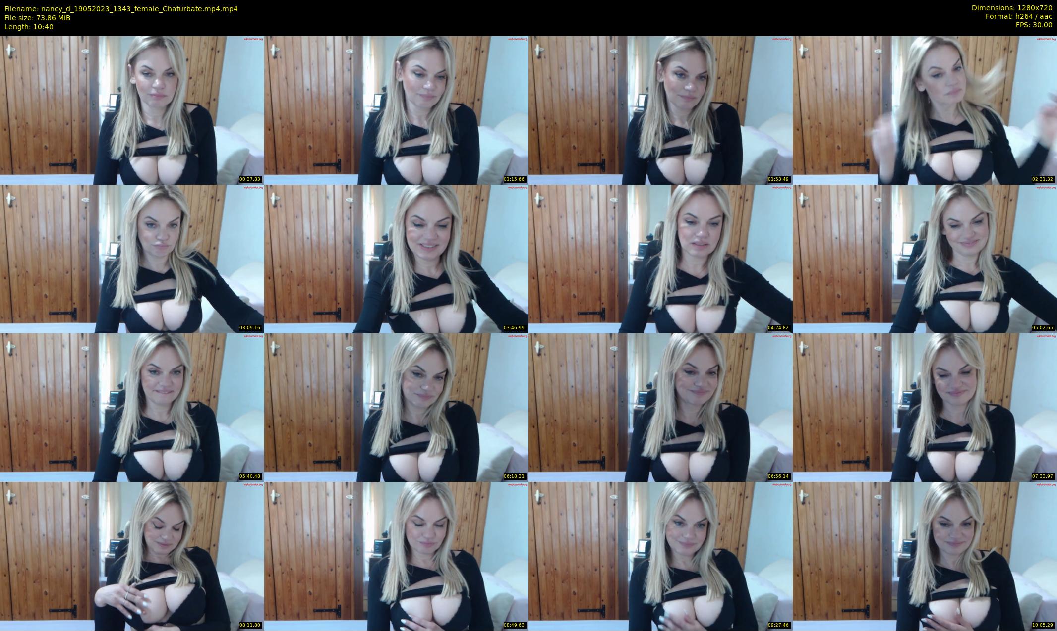 nancy_d — 11 minute Chaturbate female cam show recording, 720p, May 19, 2023