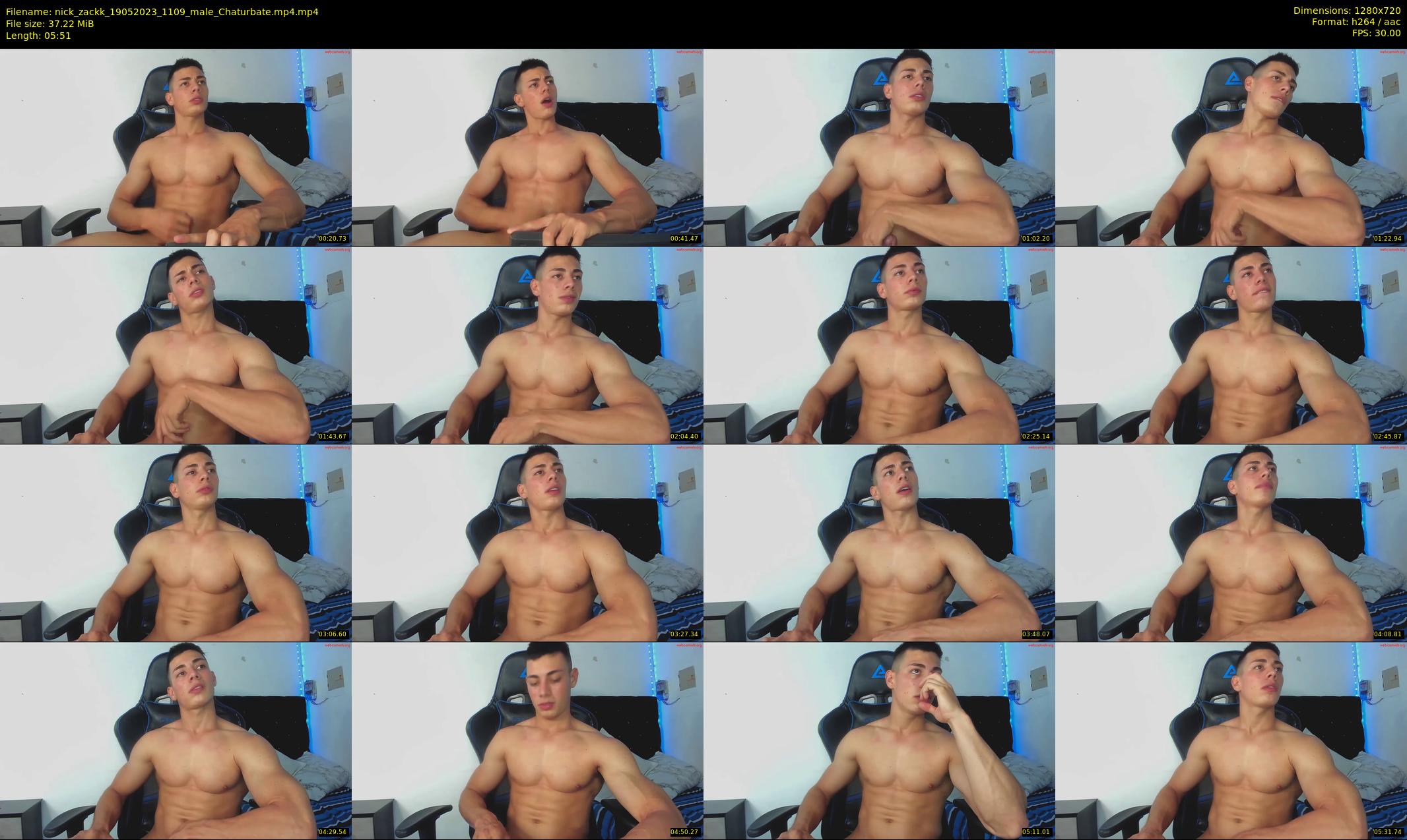 nick_zackk — 6 minute Chaturbate male cam show recording, 720p, May 19, 2023