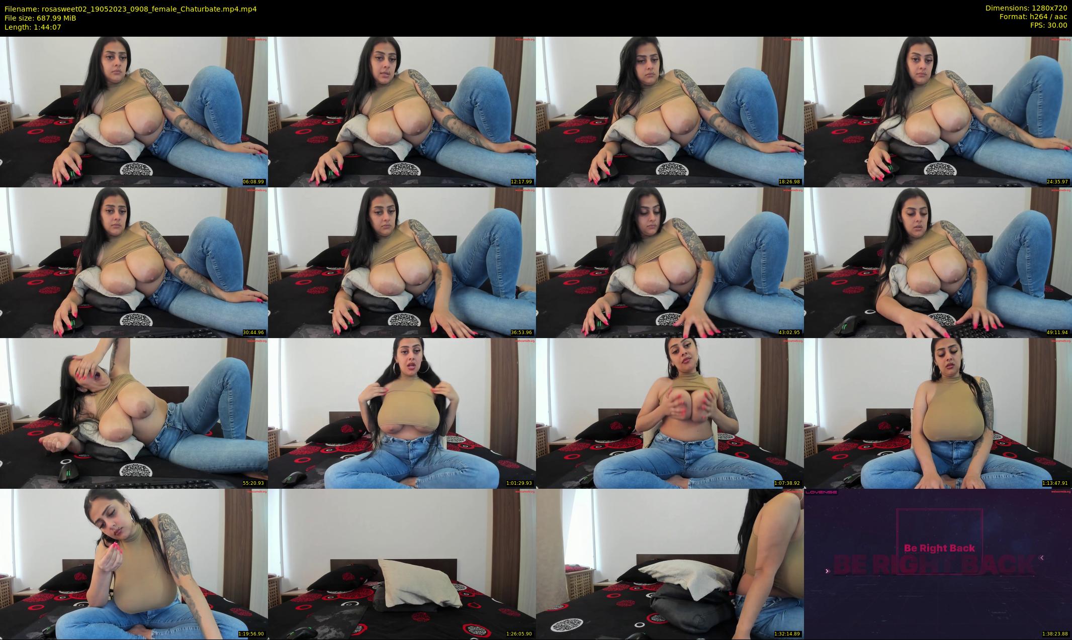 rosasweet02 — 105 minute Chaturbate female cam show recording, 720p, May 19, 2023