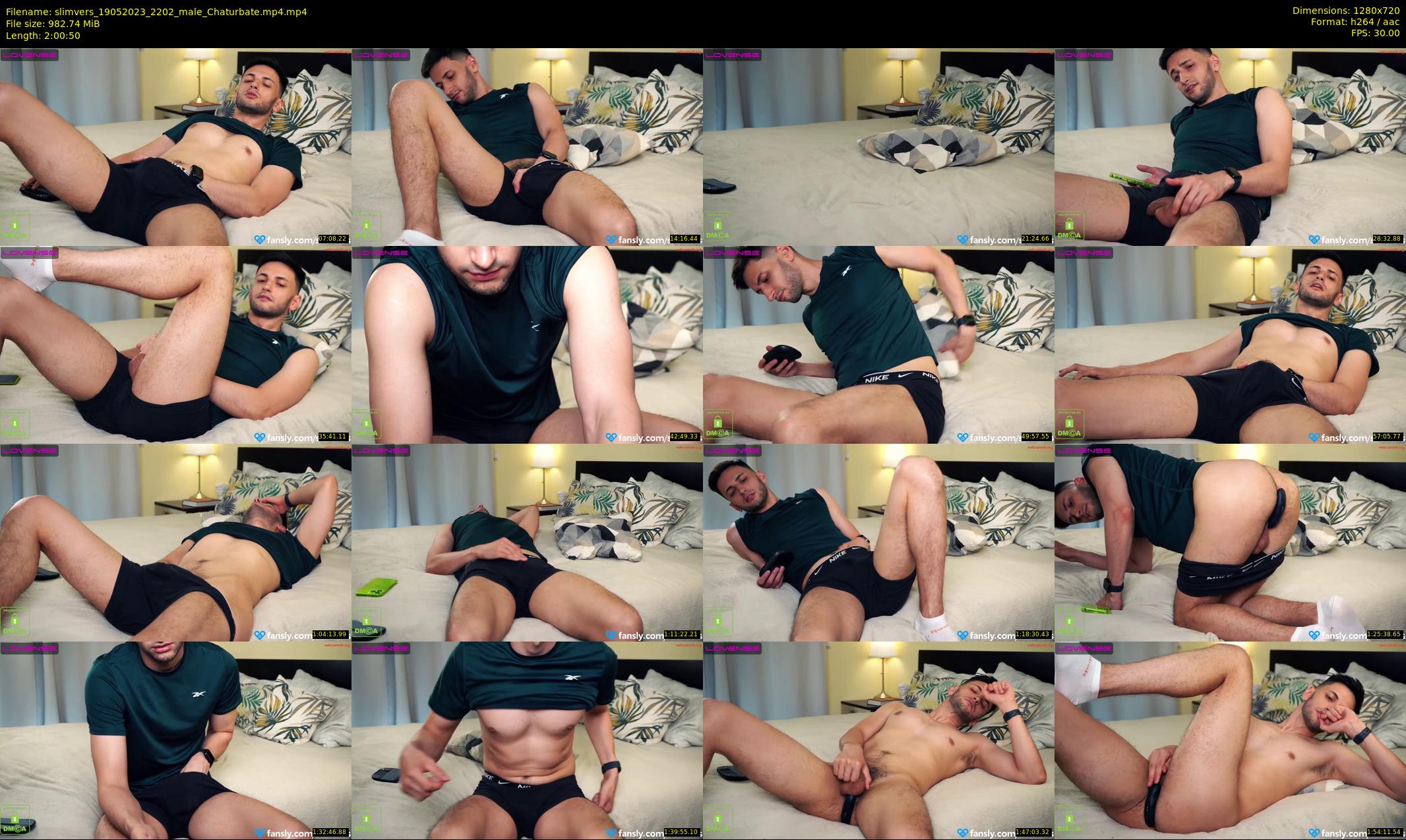 slimvers — 121 minute Chaturbate male cam show recording, 720p, May 19, 2023