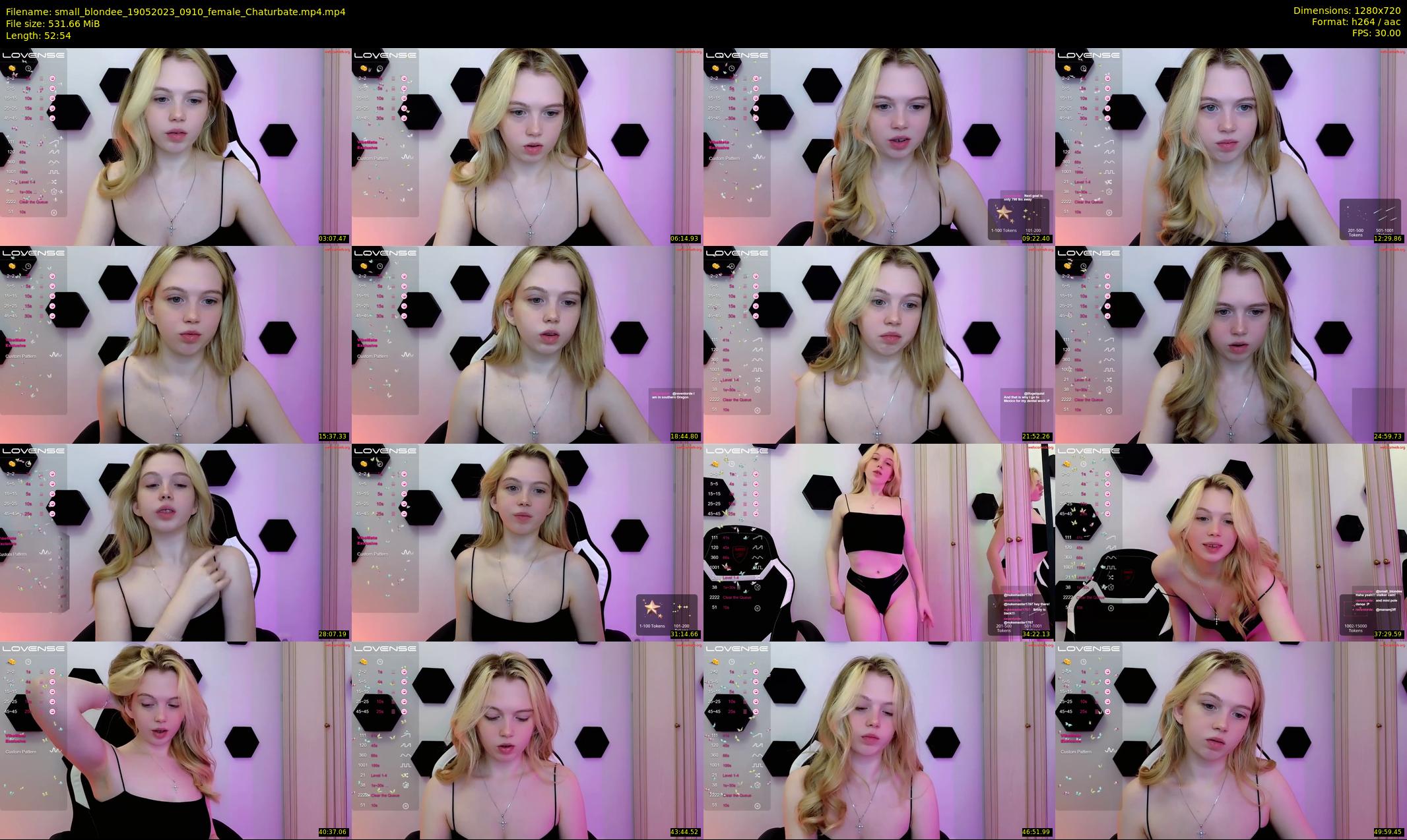 small_blondee — 53 minute Chaturbate female cam show recording, 720p, May 19, 2023