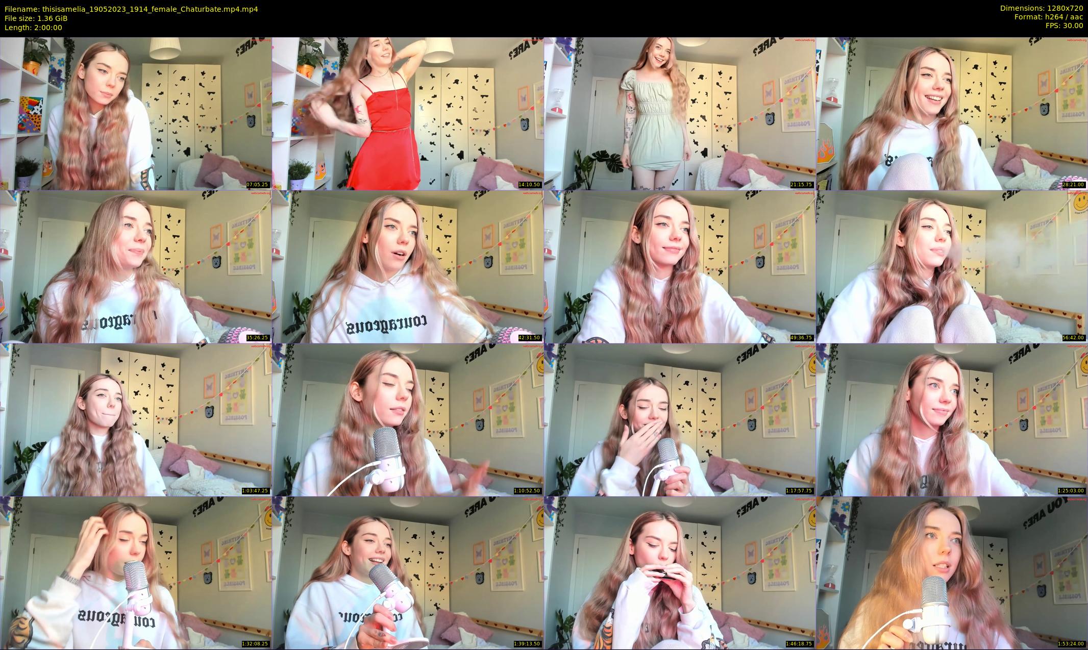 thisisamelia — 120 minute Chaturbate female cam show recording, 720p, May 19, 2023