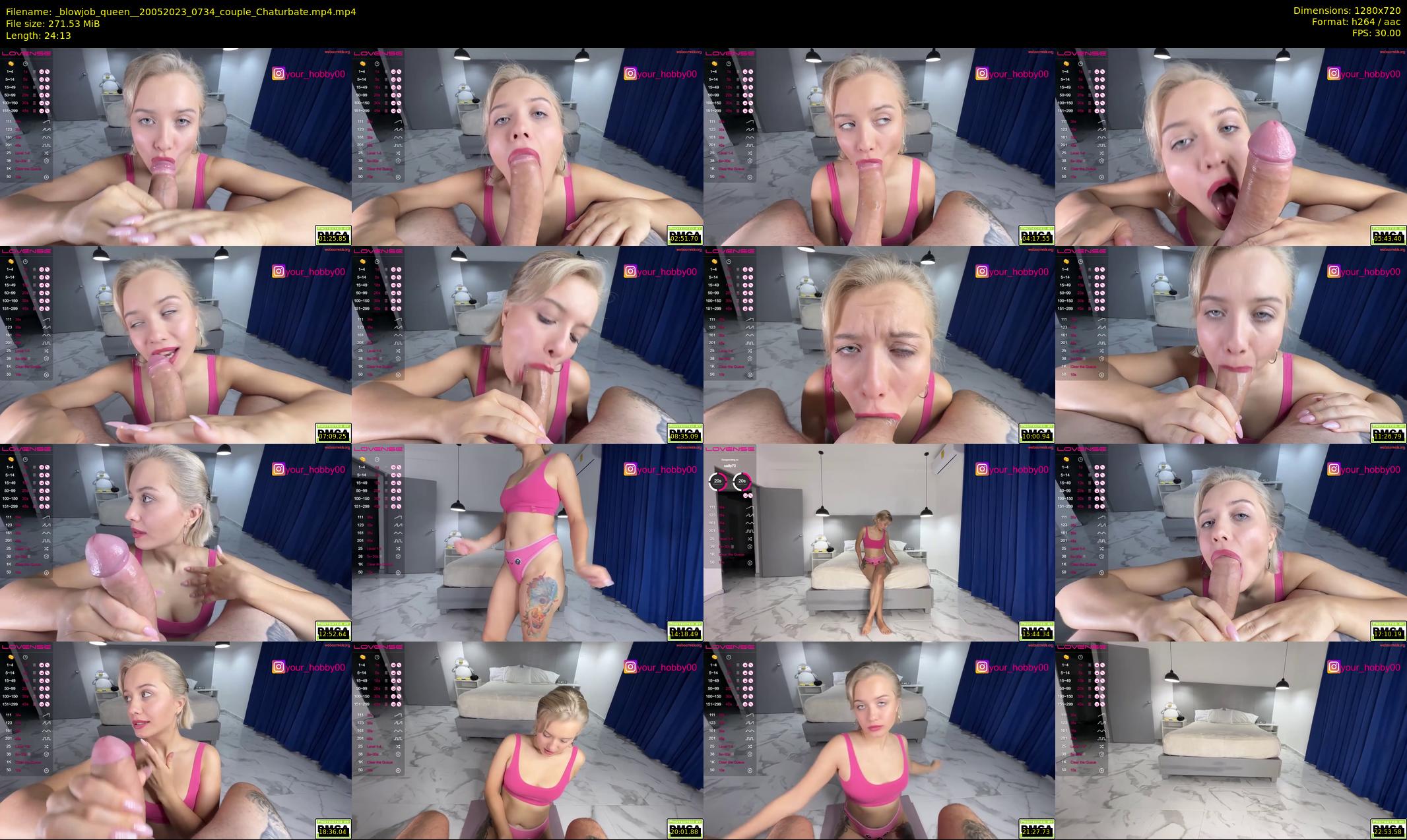_blowjob_queen_ — 25 minute Chaturbate couple cam show recording, 720p, May 20, 2023