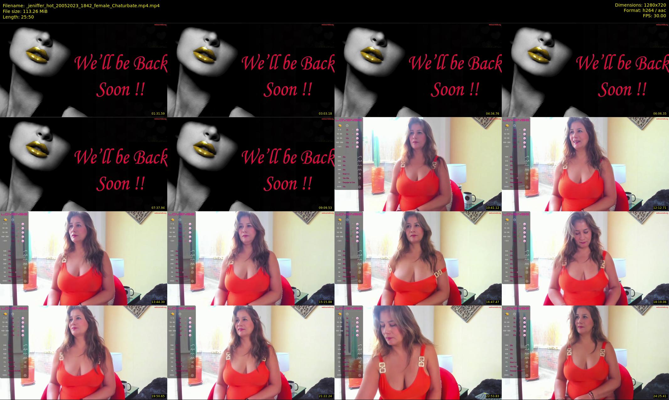 _jeniffer_hot — 26 minute Chaturbate female cam show recording, 720p, May 20, 2023