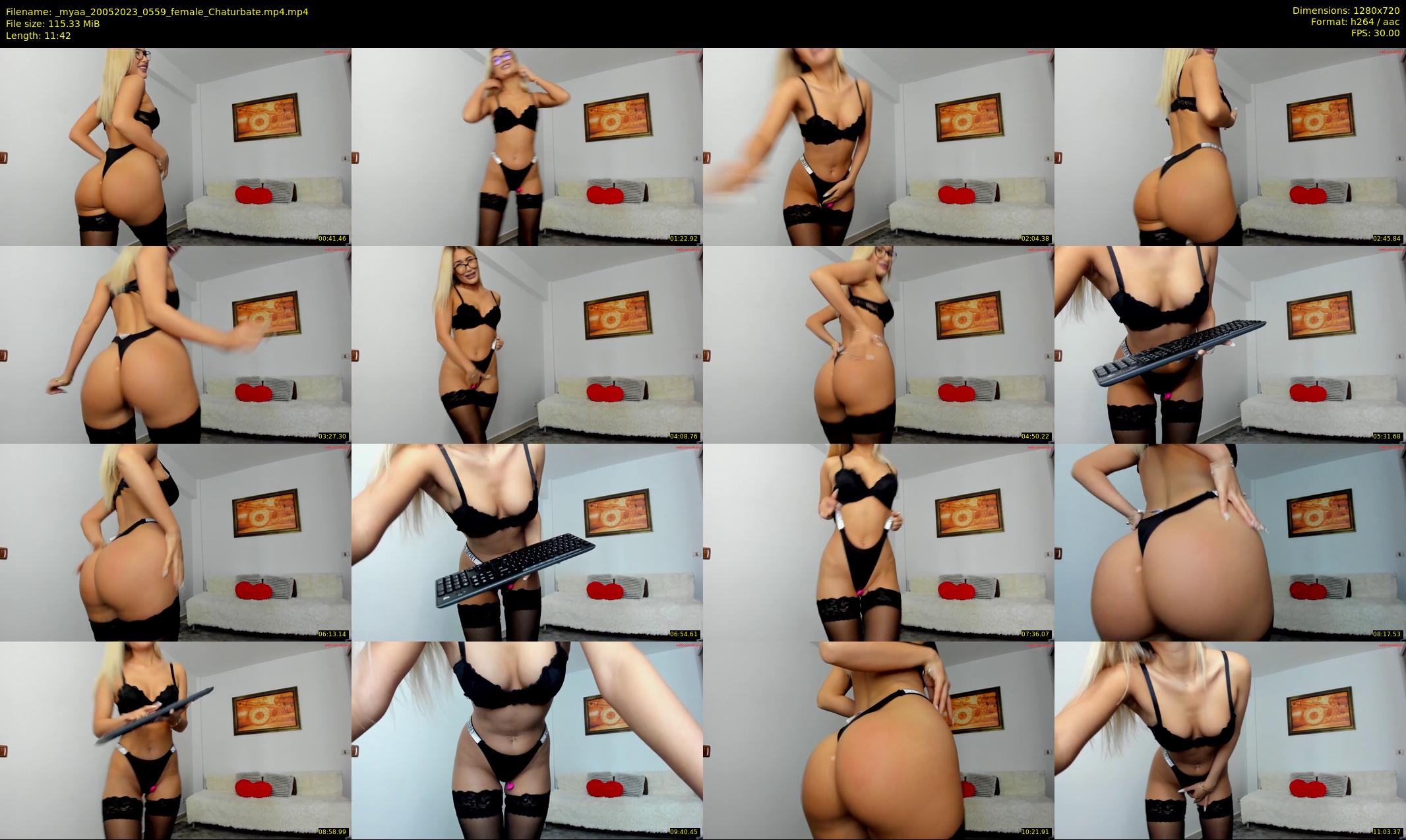 _myaa — 12 minute Chaturbate female cam show recording, 720p, May 20, 2023