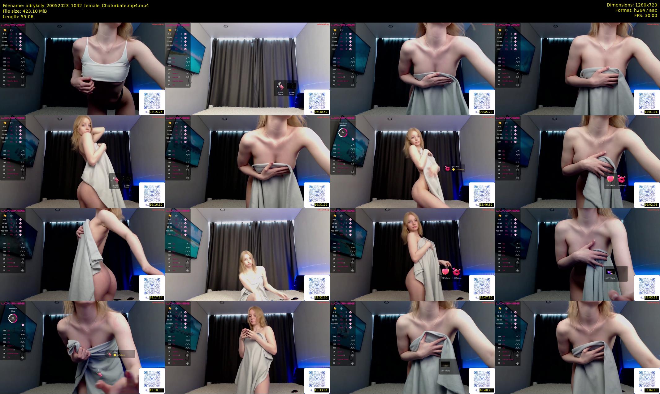 adrykilly — 56 minute Chaturbate female cam show recording, 720p, May 20, 2023