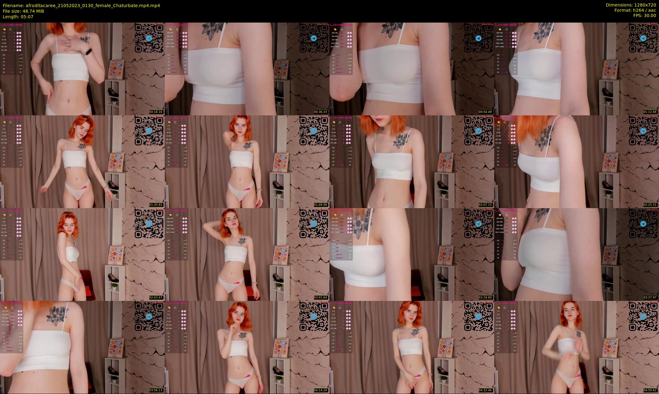 afroditacaree — 6 minute Chaturbate female cam show recording, 720p, May 21, 2023