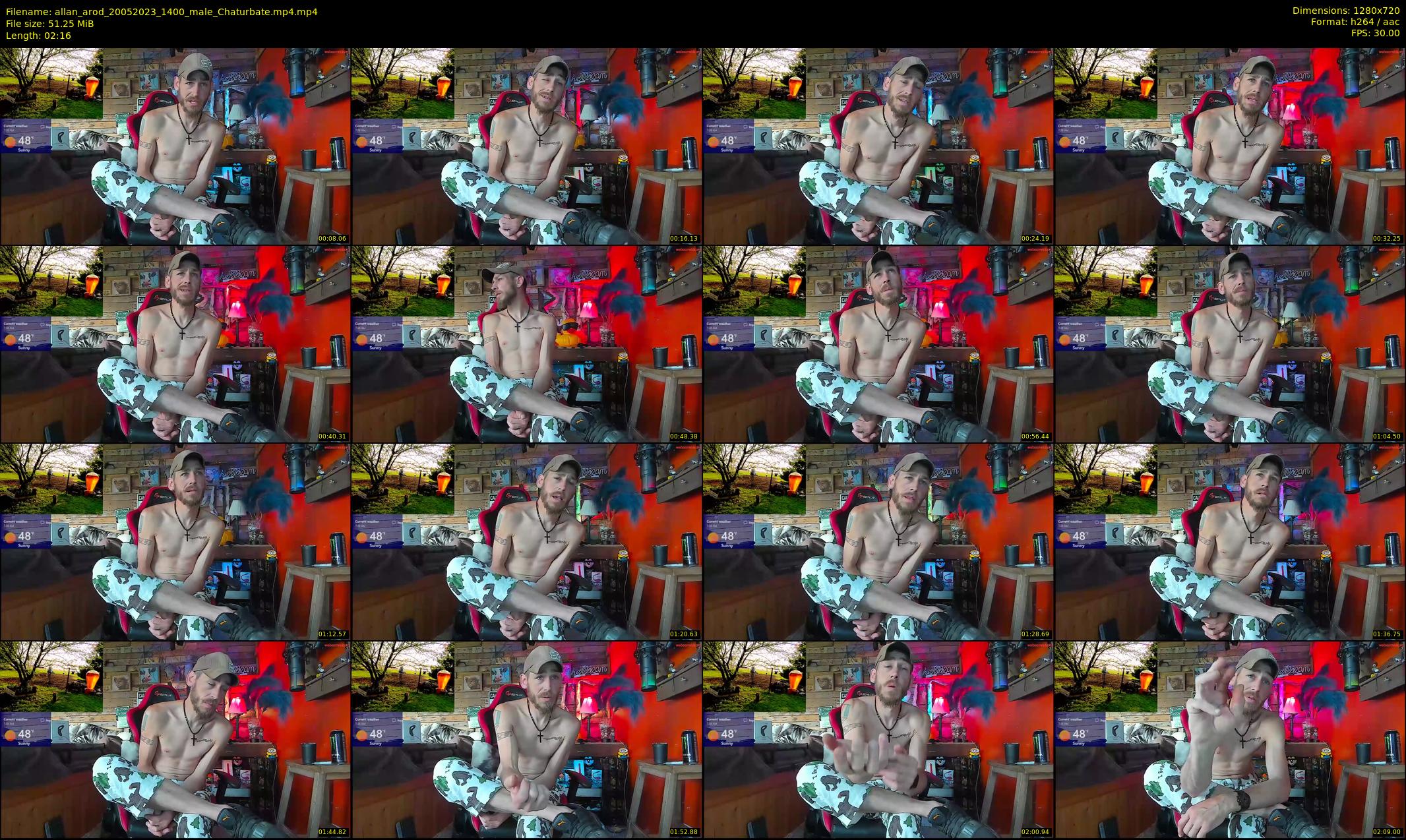 allan_arod — 3 minute Chaturbate male cam show recording, 720p, May 20, 2023