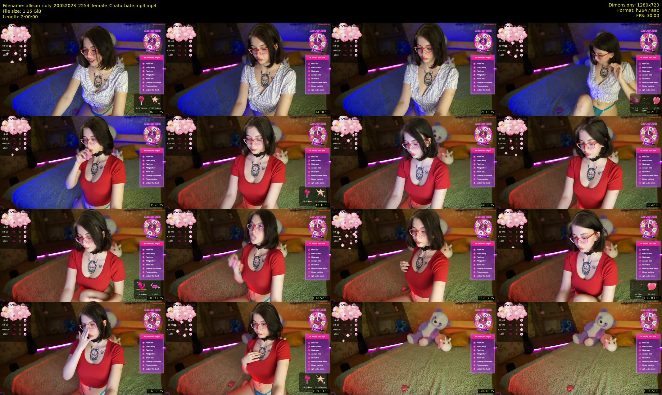 allison_cuty — 120 minute Chaturbate female cam show recording, 720p, May 20, 2023