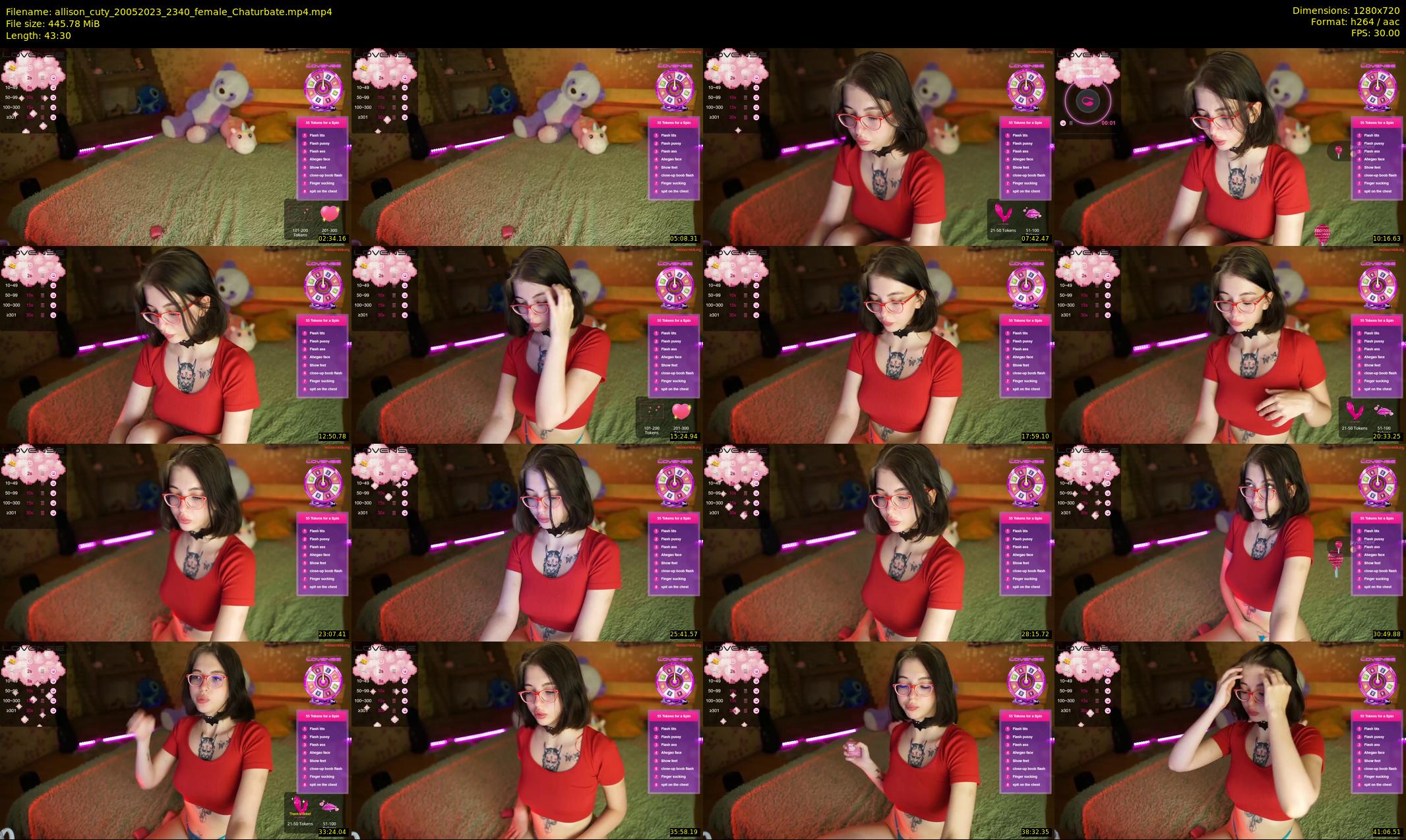 allison_cuty — 44 minute Chaturbate female cam show recording, 720p, May 20, 2023