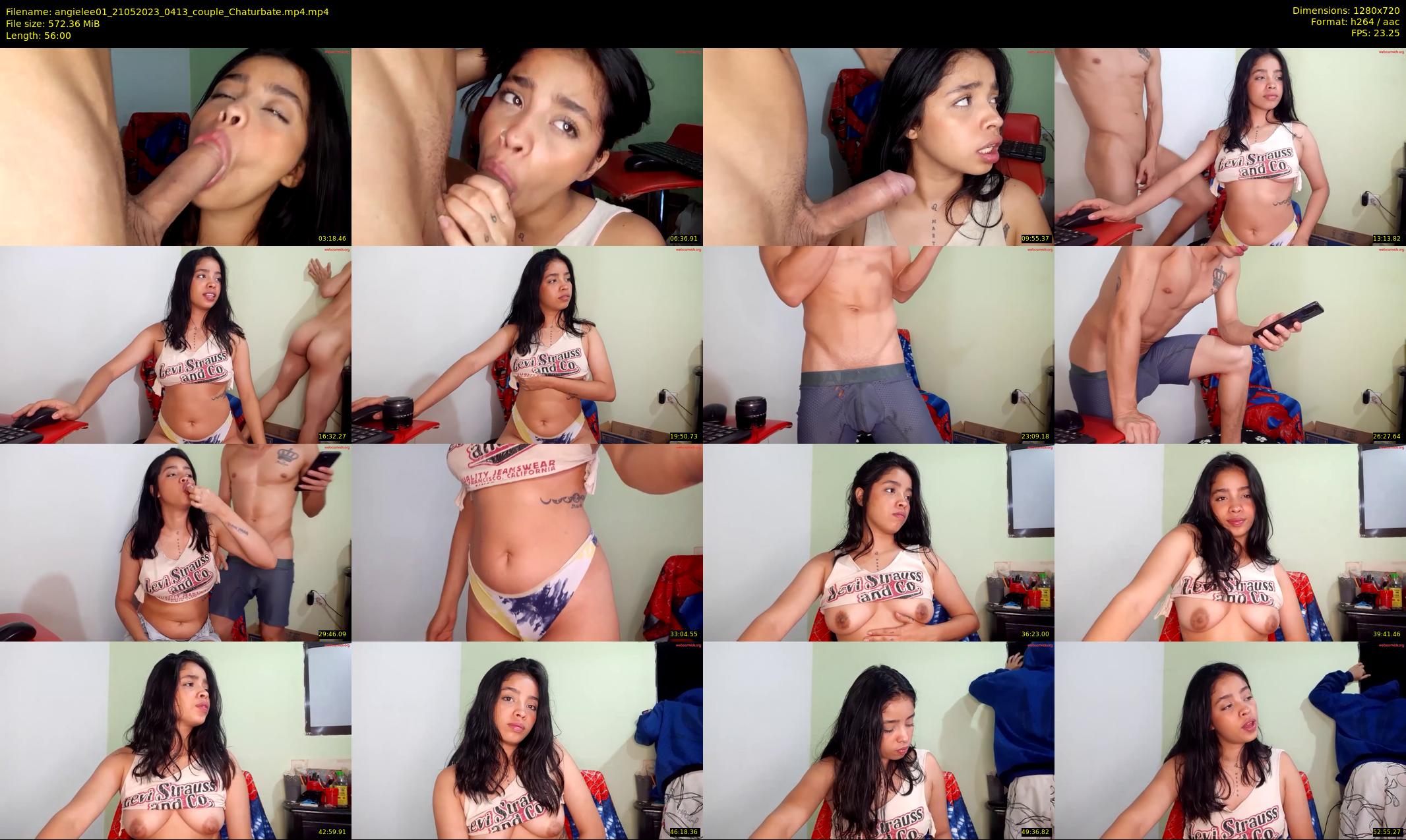 angielee01 — 56 minute Chaturbate couple cam show recording, 720p, May 21, 2023