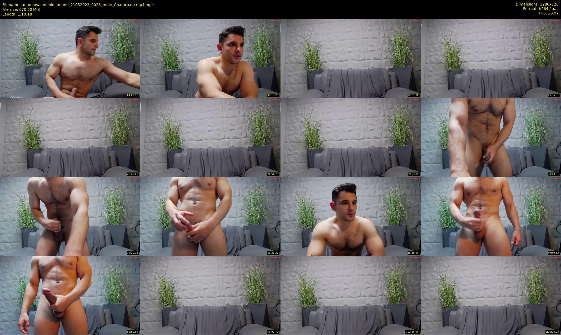 antoniovalentinidiamond — 71 minute Chaturbate male cam show recording, 720p, May 21, 2023