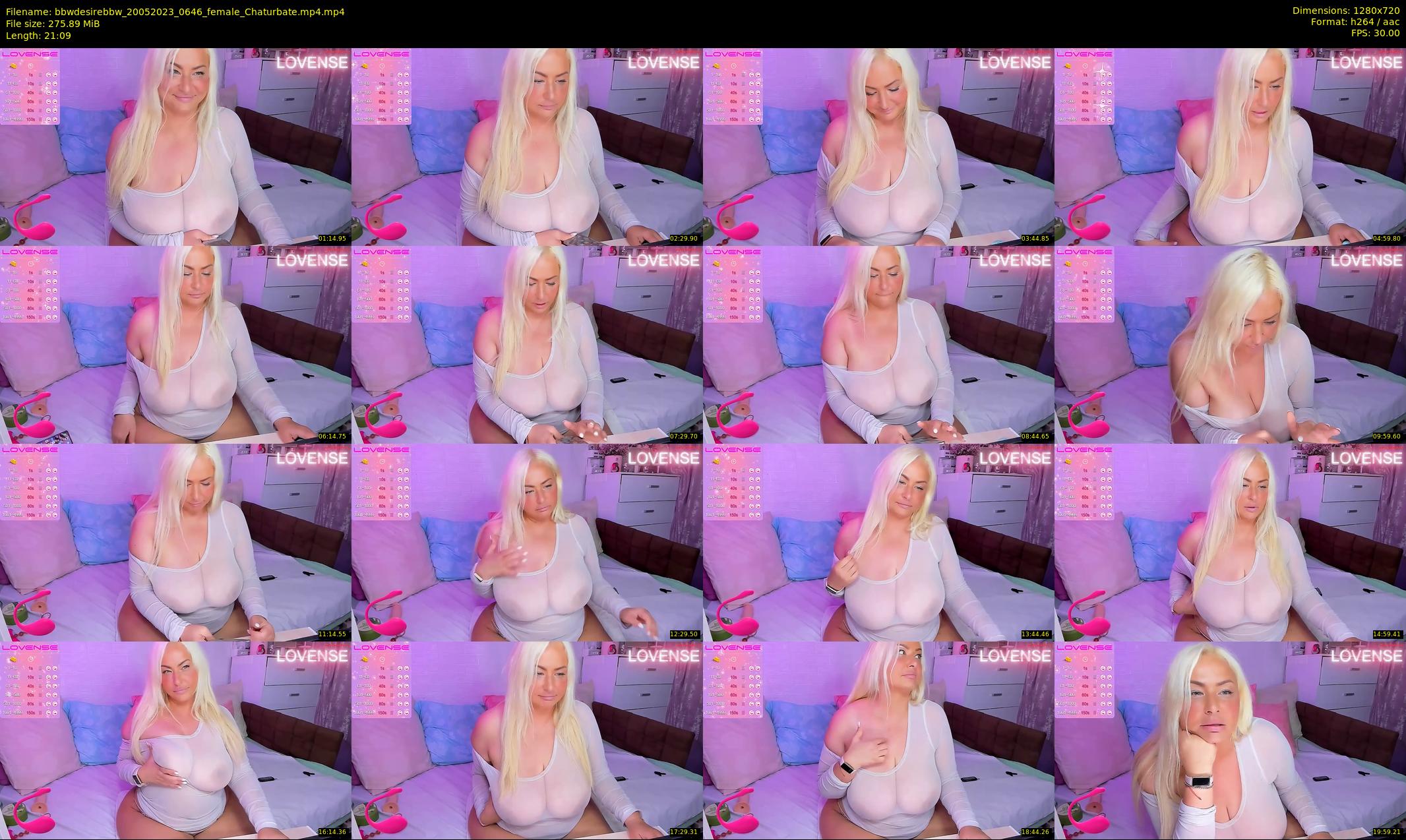 bbwdesirebbw — 22 minute Chaturbate female cam show recording, 720p, May 20, 2023