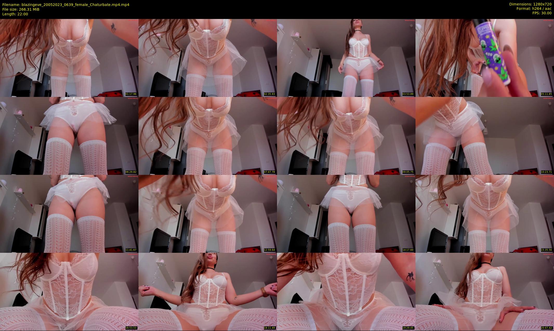 blazingeve — 22 minute Chaturbate female cam show recording, 720p, May 20, 2023