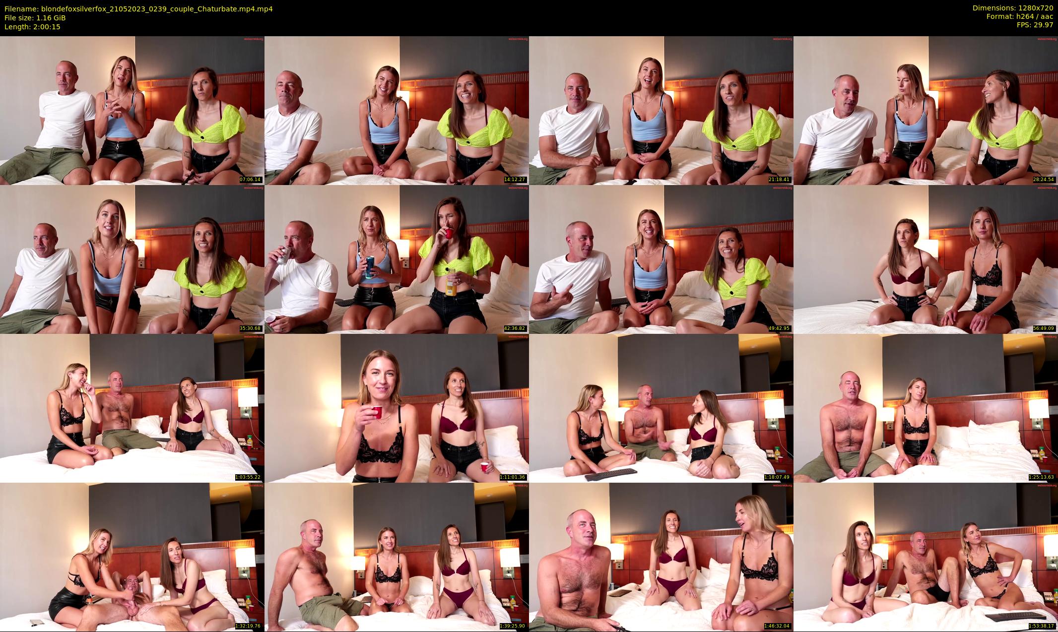 blondefoxsilverfox — 121 minute Chaturbate couple cam show recording, 720p, May 21, 2023