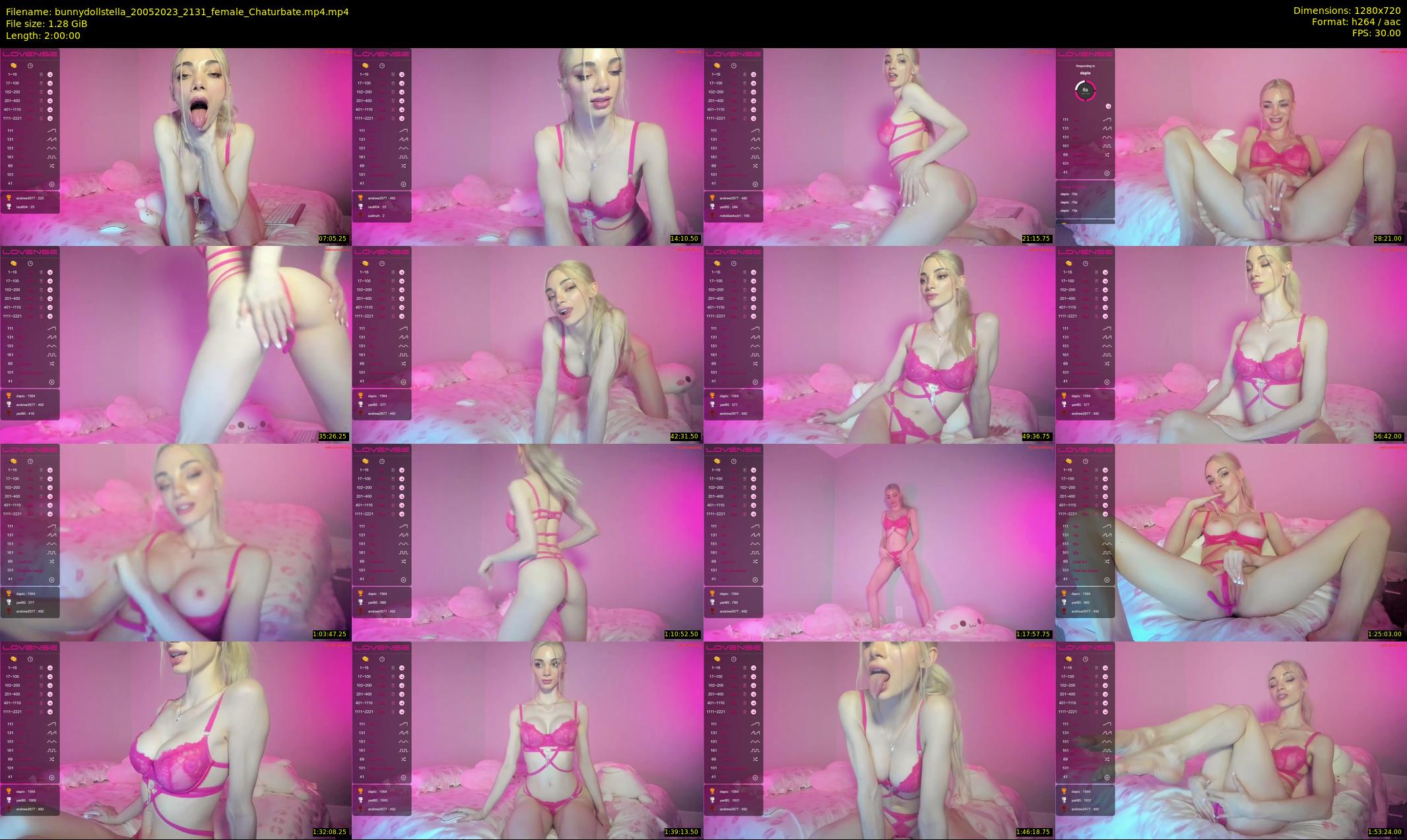 bunnydollstella — 120 minute Chaturbate female cam show recording, 720p, May 20, 2023