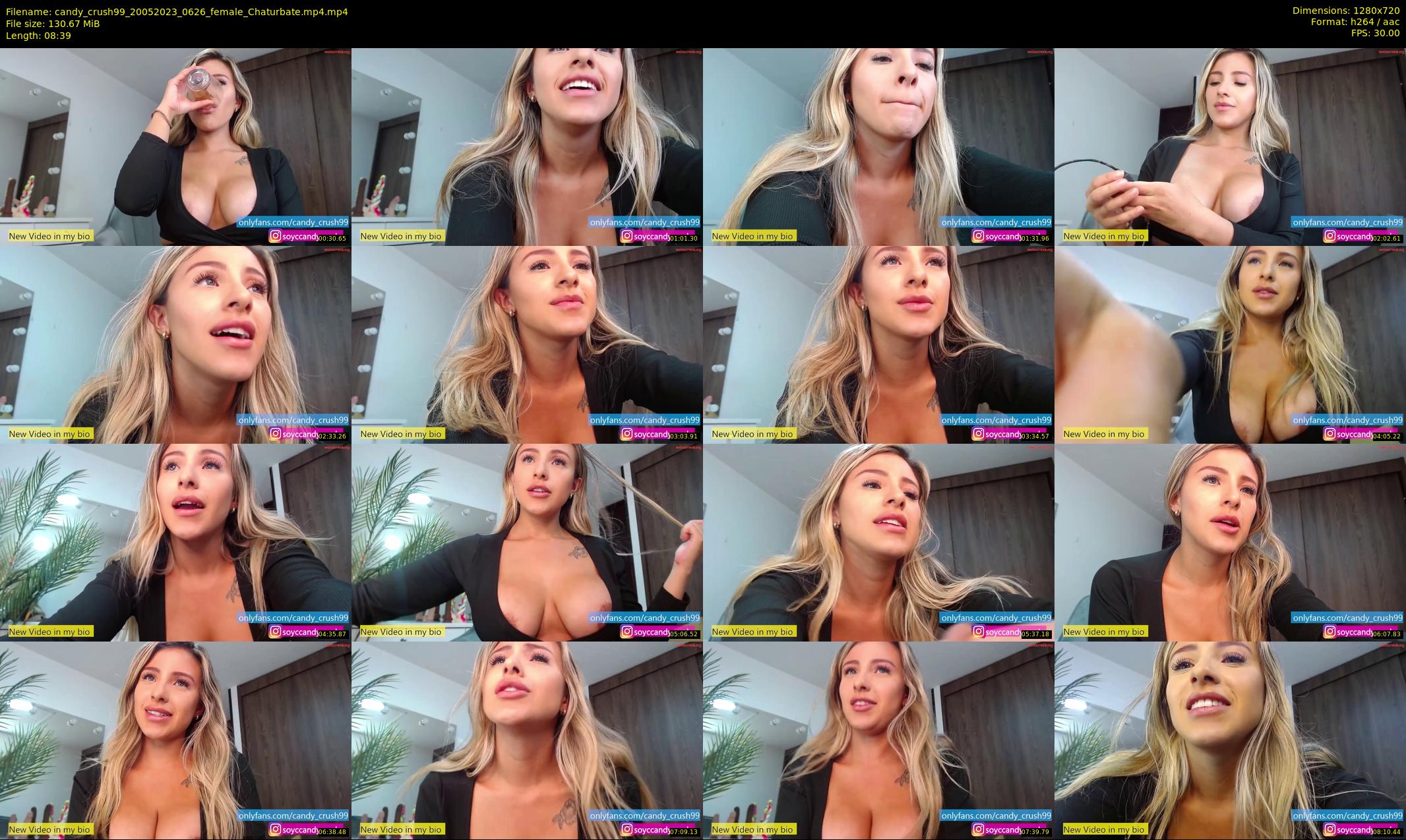 candy_crush99 — 9 minute Chaturbate female cam show recording, 720p, May 20, 2023
