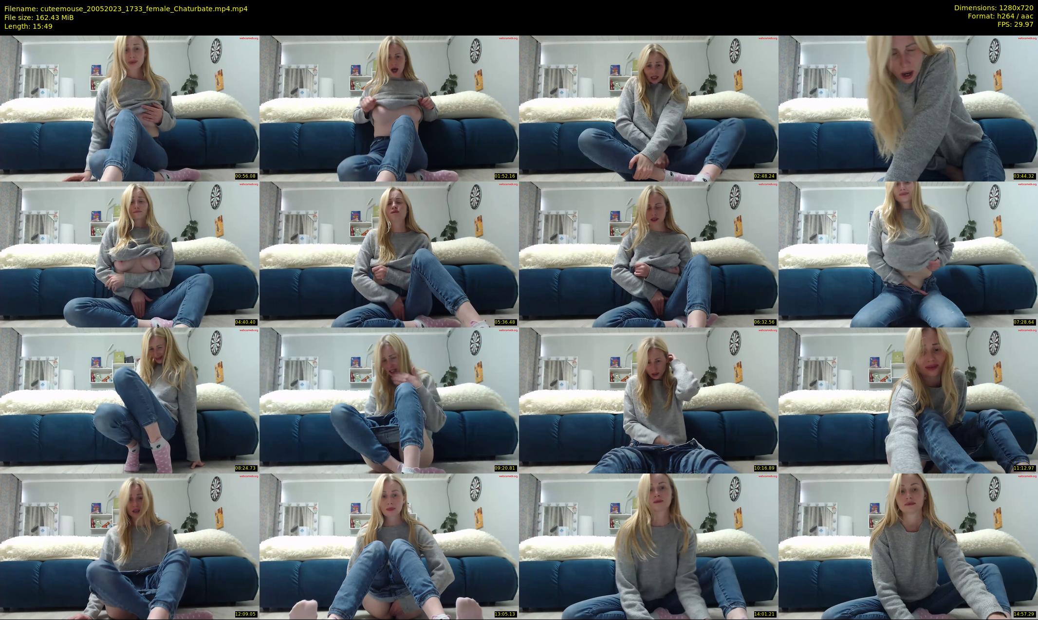 cuteemouse — 16 minute Chaturbate female cam show recording, 720p, May 20, 2023