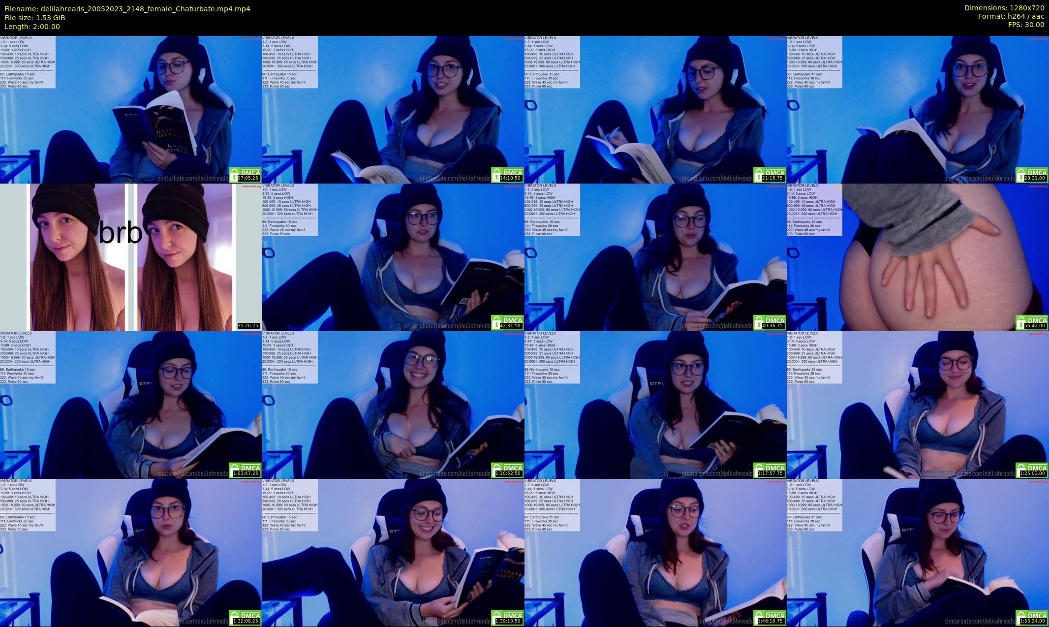 delilahreads — 120 minute Chaturbate female cam show recording, 720p, May 20, 2023